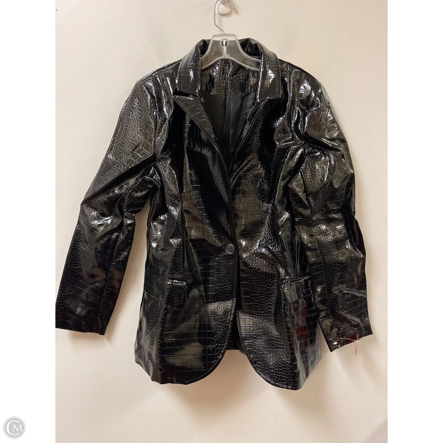 Blazer By Clothes Mentor In Black, Size: L