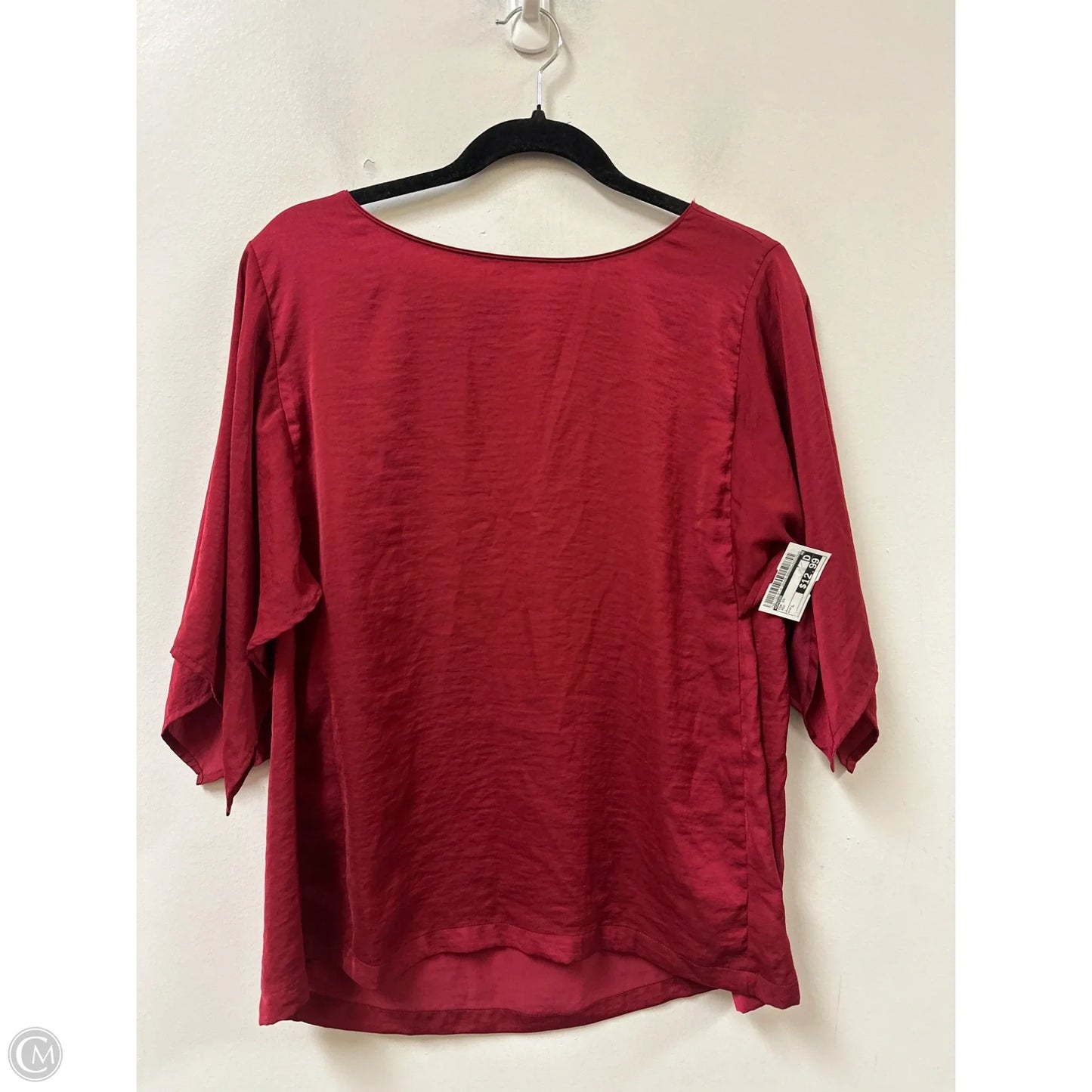 Top Short Sleeve By Chicos In Red, Size: L
