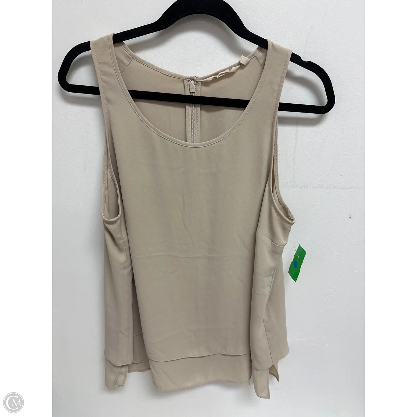 Top Sleeveless By Soft Surroundings In Tan, Size: Mp