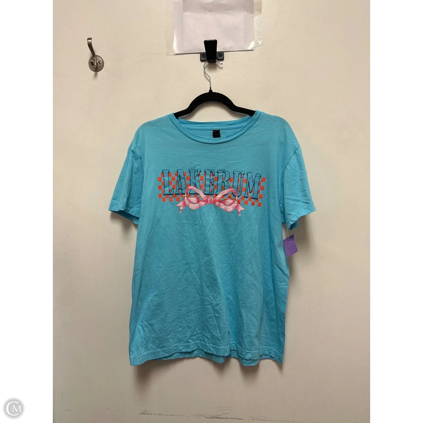Top Short Sleeve By Clothes Mentor In Aqua, Size: M