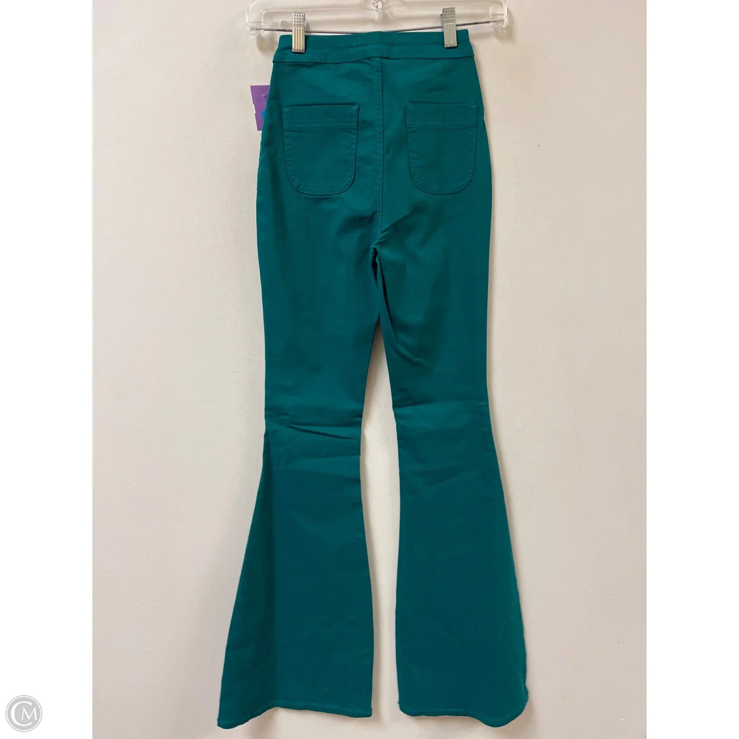 Jeans Flared By Clothes Mentor In Green, Size: 4