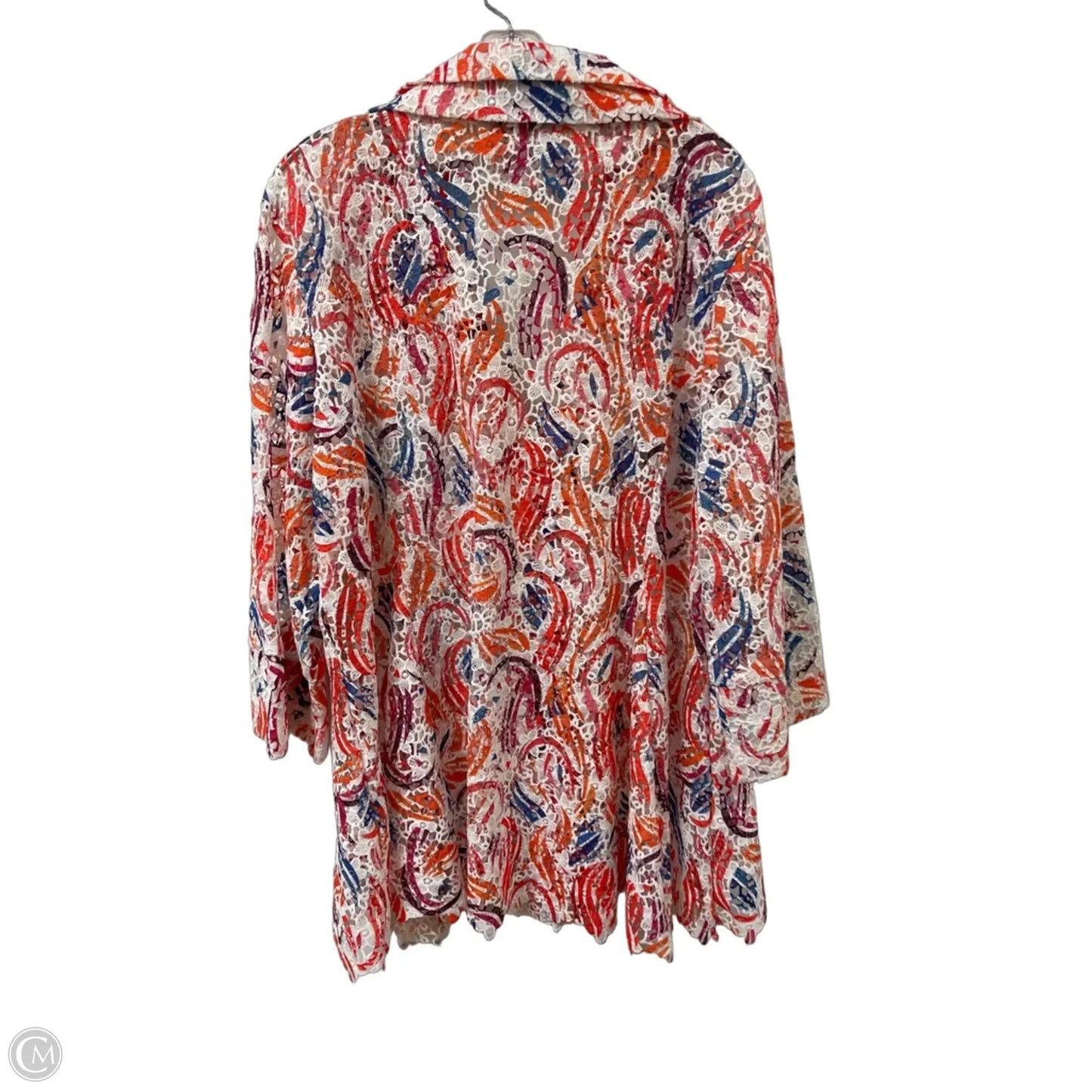 Blazer By Clothes Mentor In Orange, Size: Xl