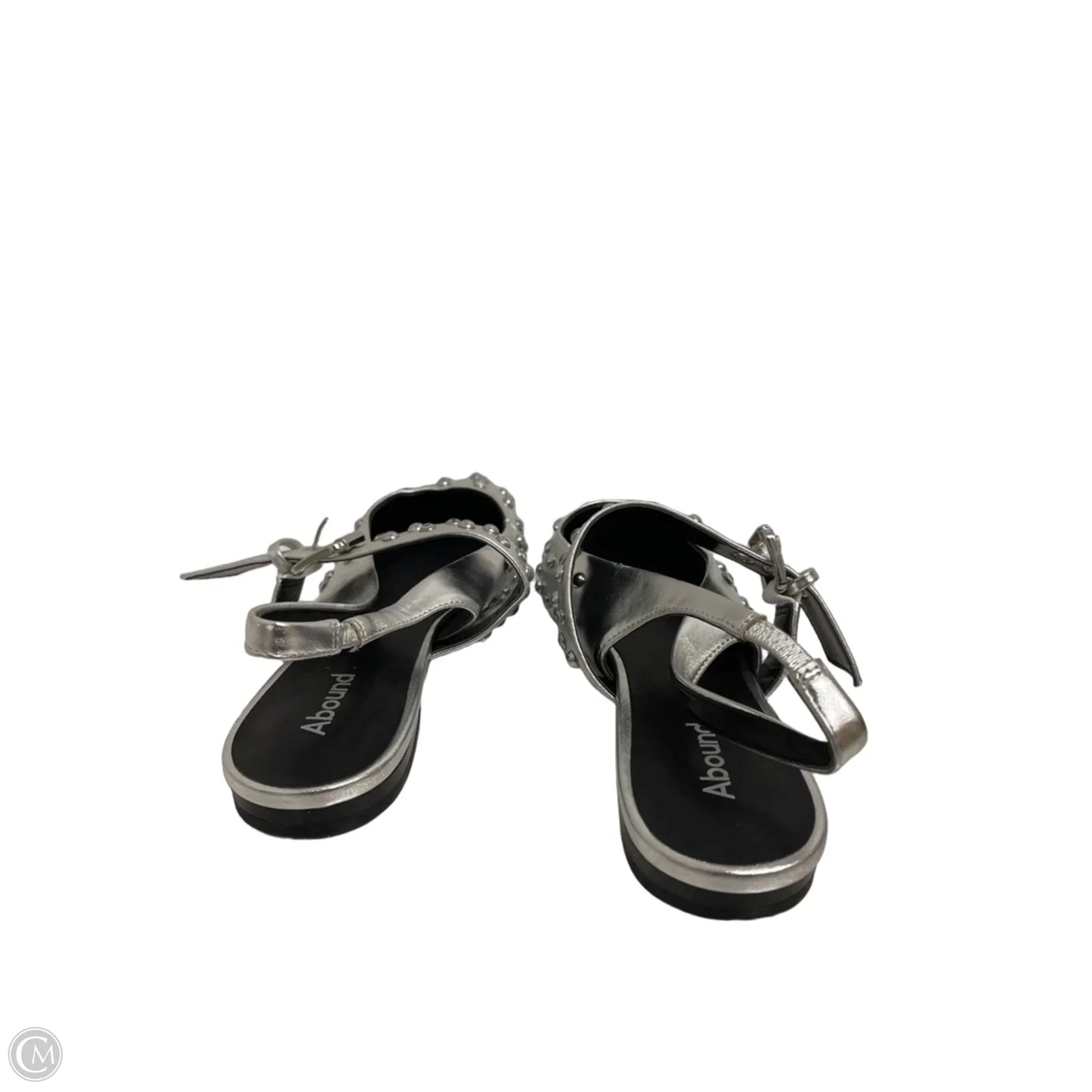 Shoes Flats By Abound In Silver, Size: 9