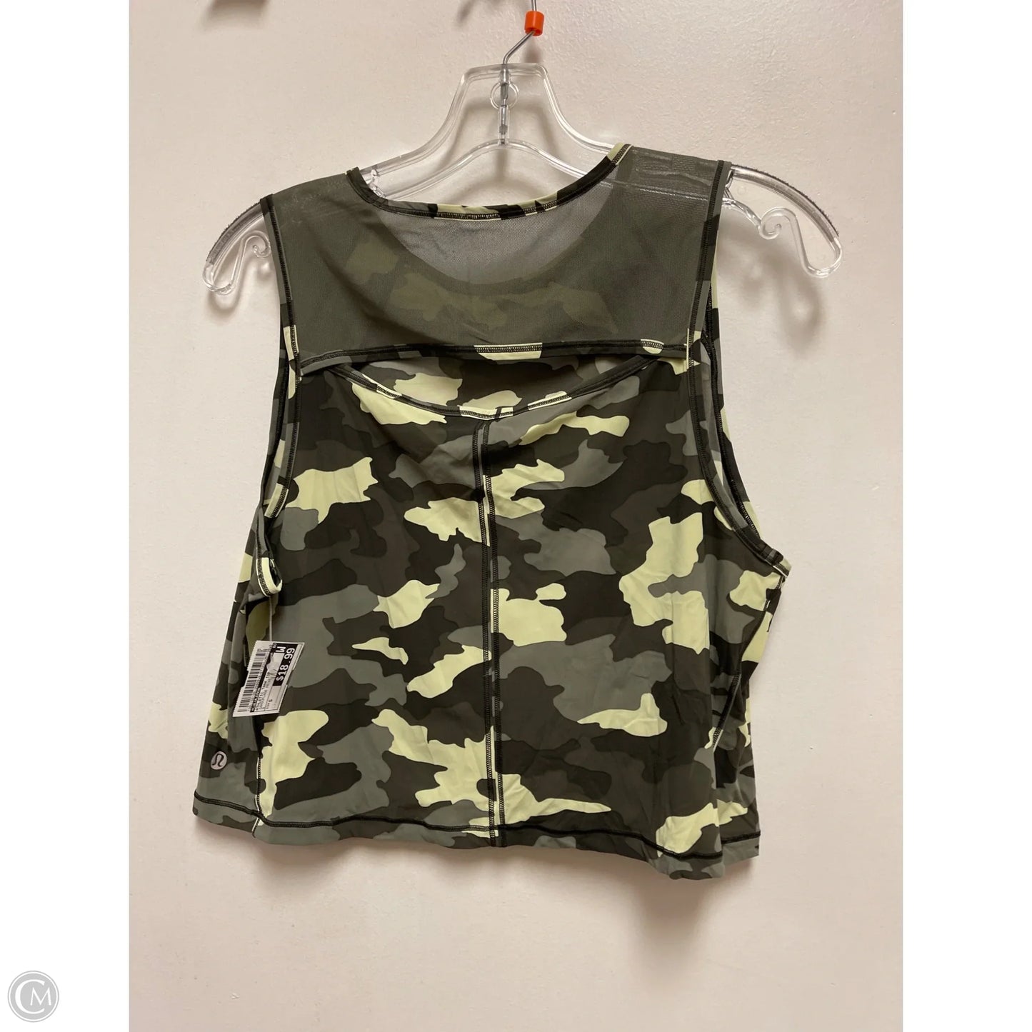 Athletic Tank Top By Lululemon In Camouflage Print, Size: S