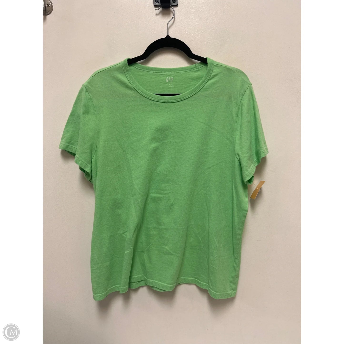 Top Short Sleeve By Gap In Green, Size: Xl