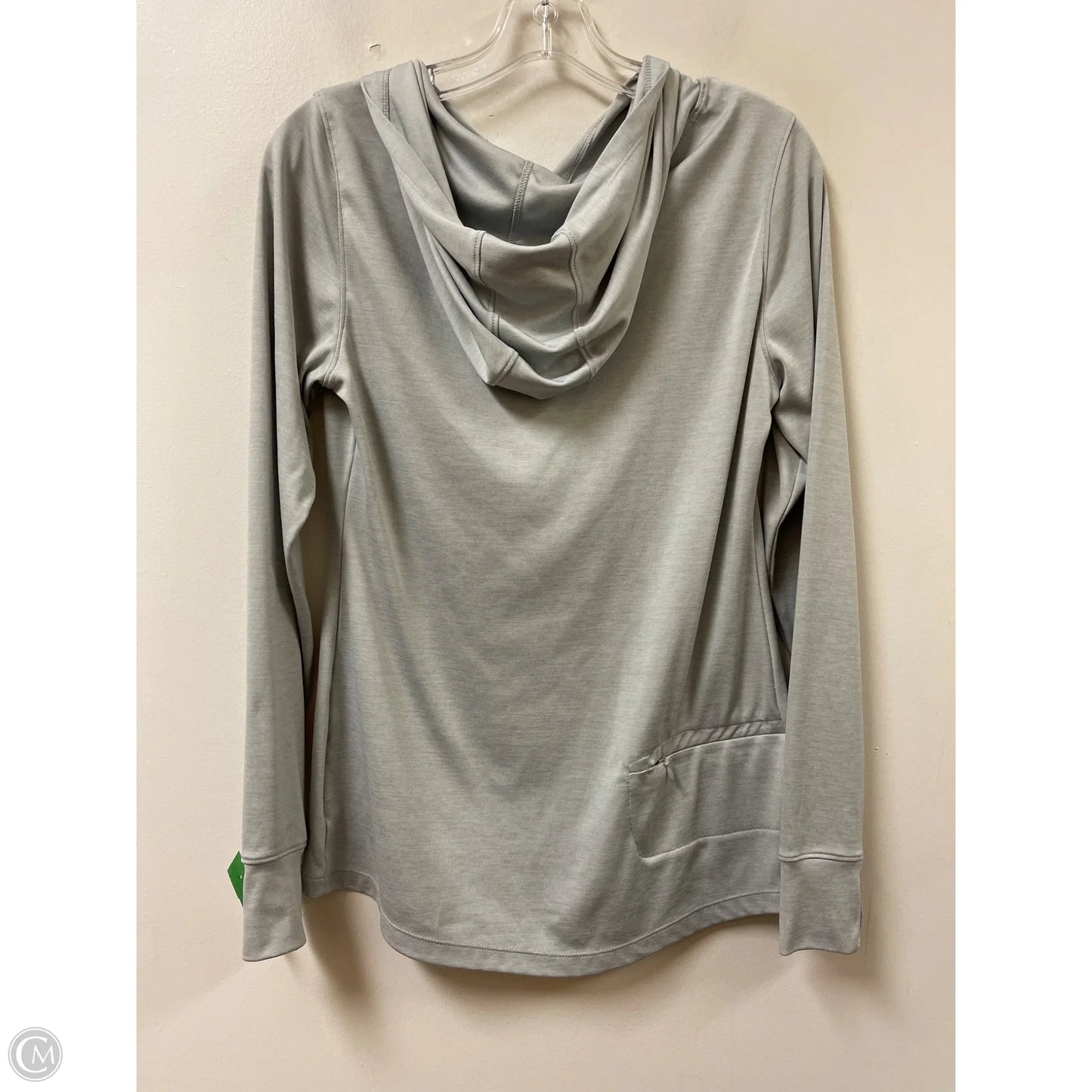 Athletic Top Long Sleeve Hoodie By Old Navy In Grey, Size: M