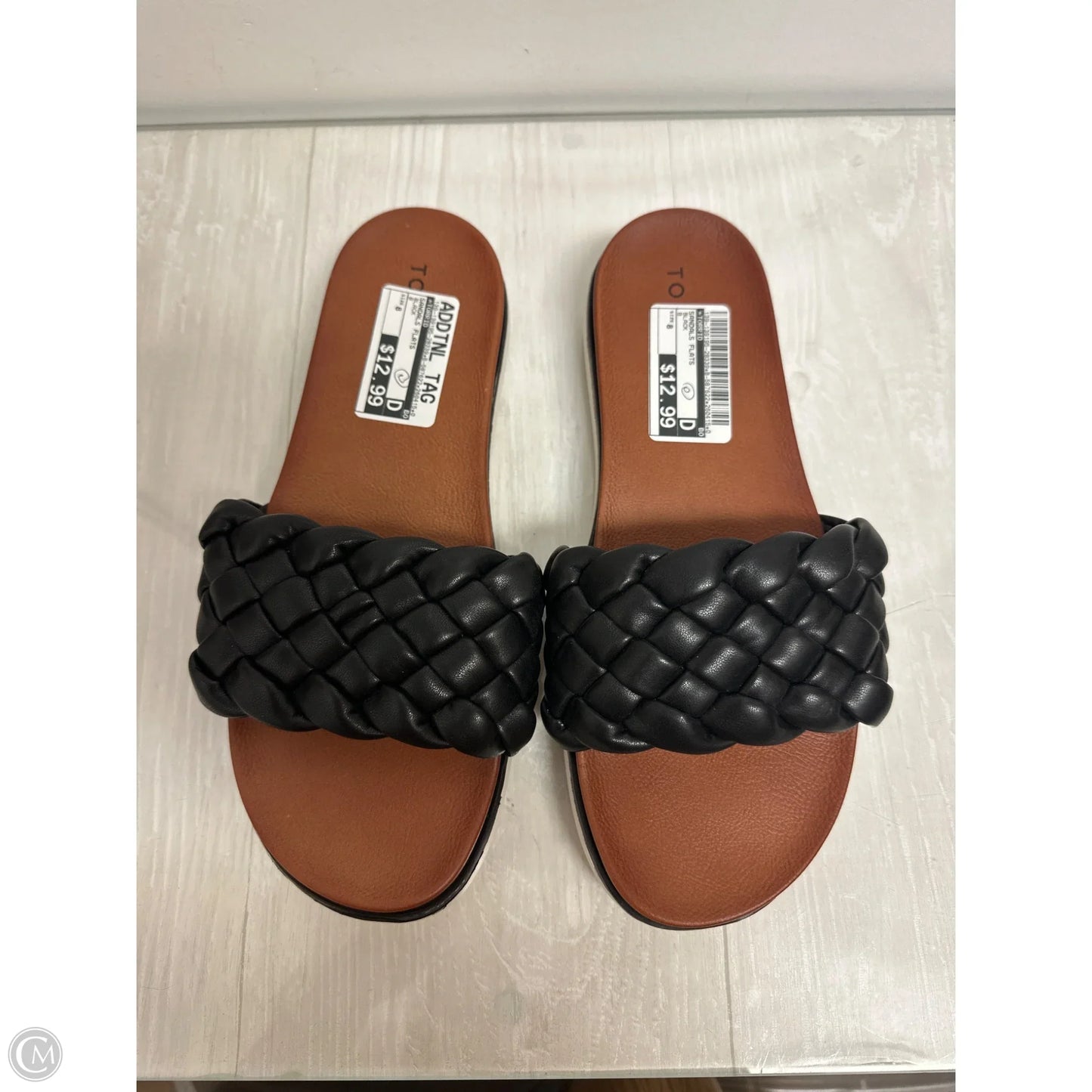 Sandals Flats By Torrid In Black, Size: 8