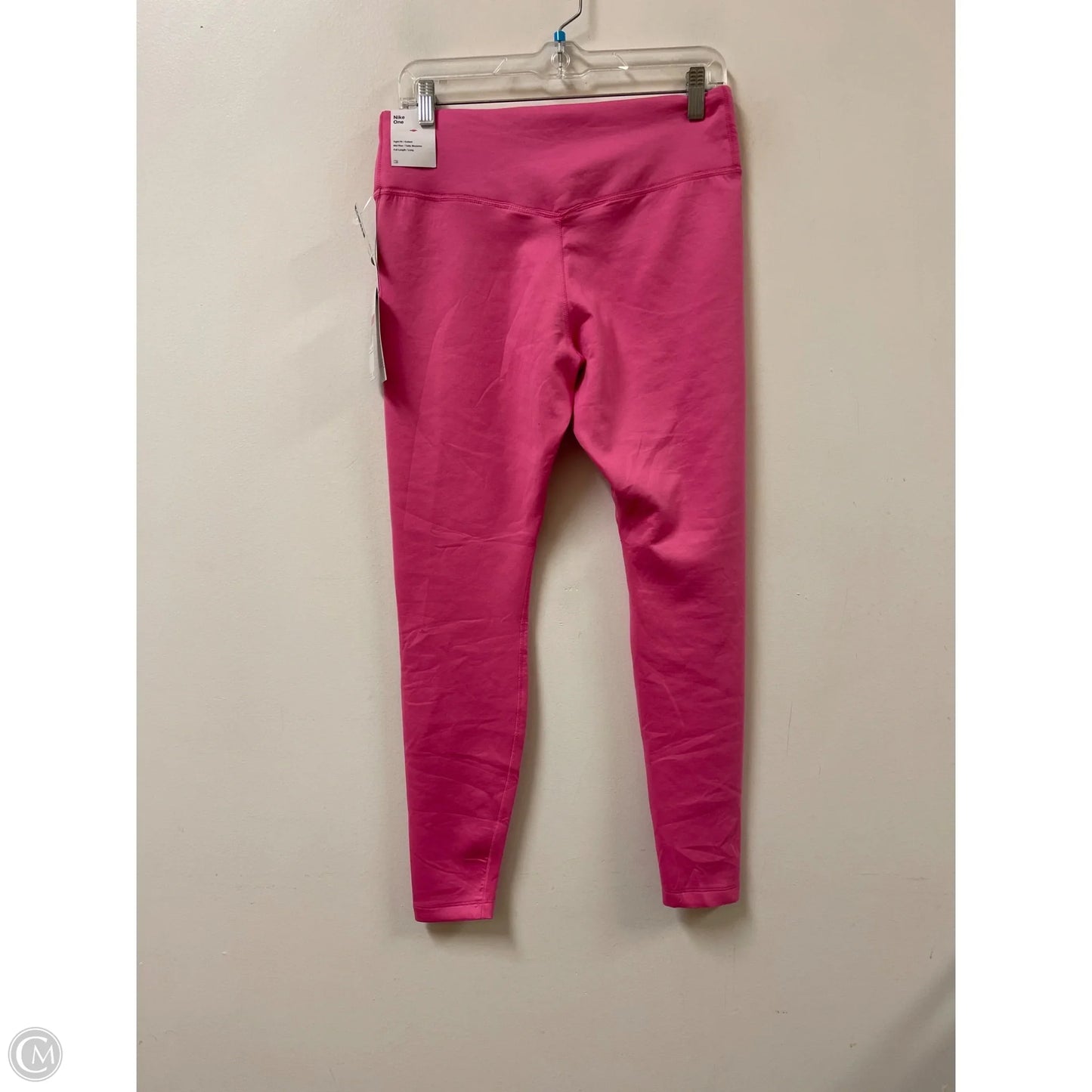 Athletic Leggings By Nike In Pink, Size: L