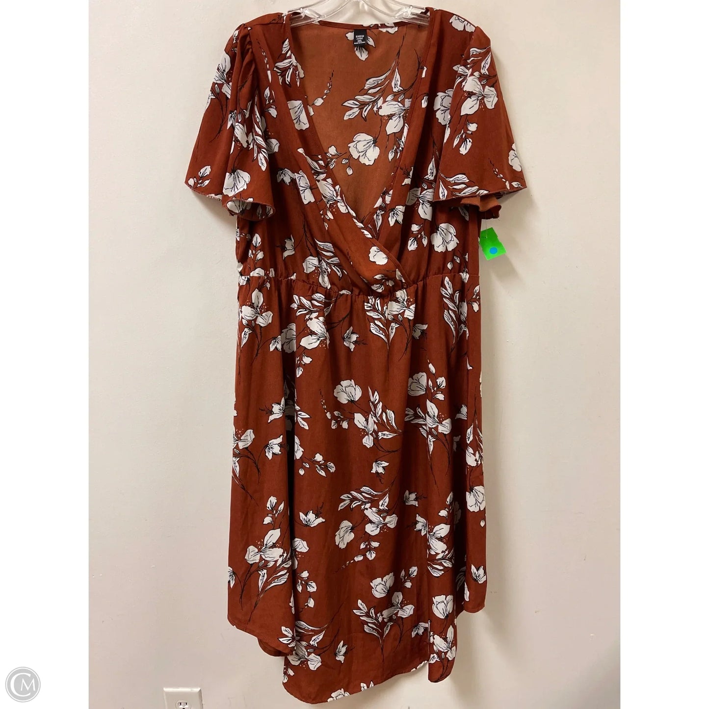 Dress Casual Maxi By Shein In Brown, Size: 2x