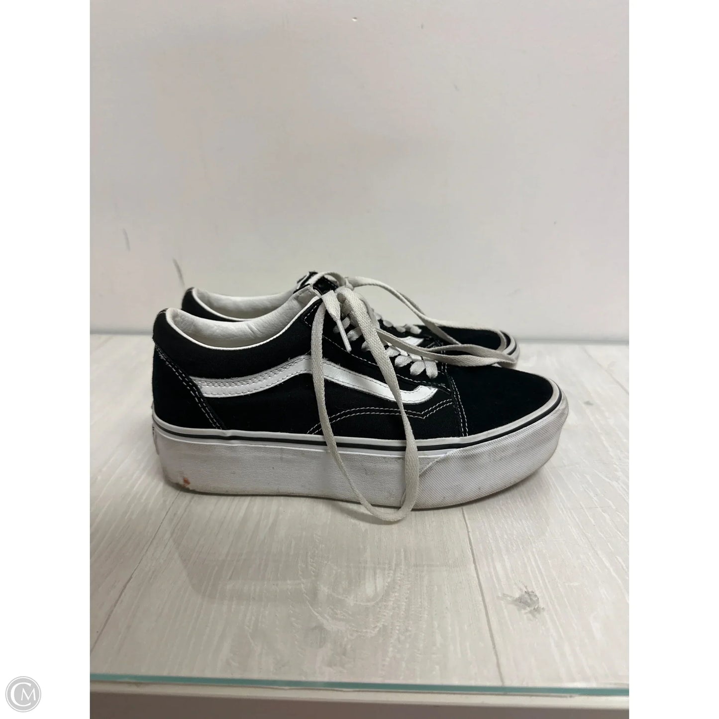 Shoes Athletic By Vans In Black, Size: 8.5