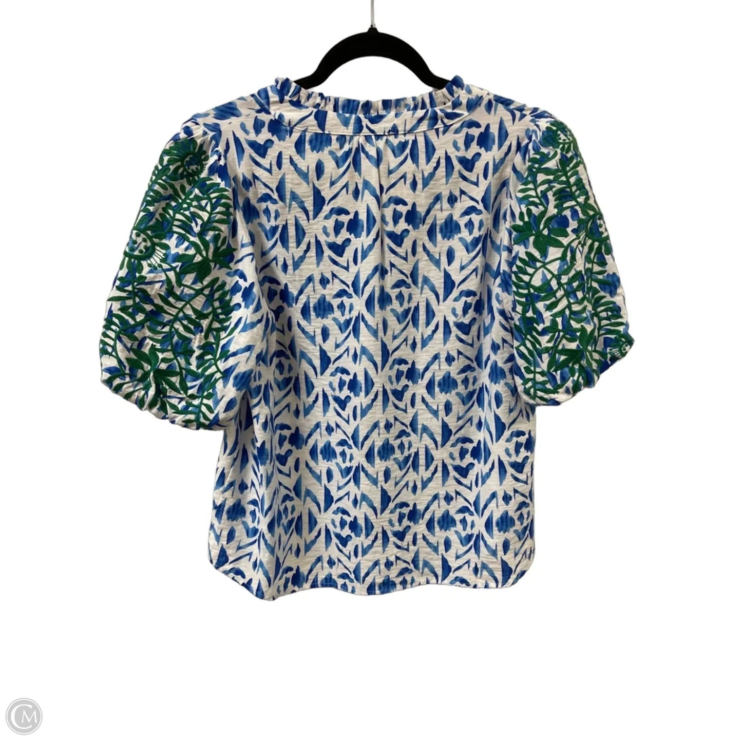 Top Short Sleeve By Voy In Blue, Size: S