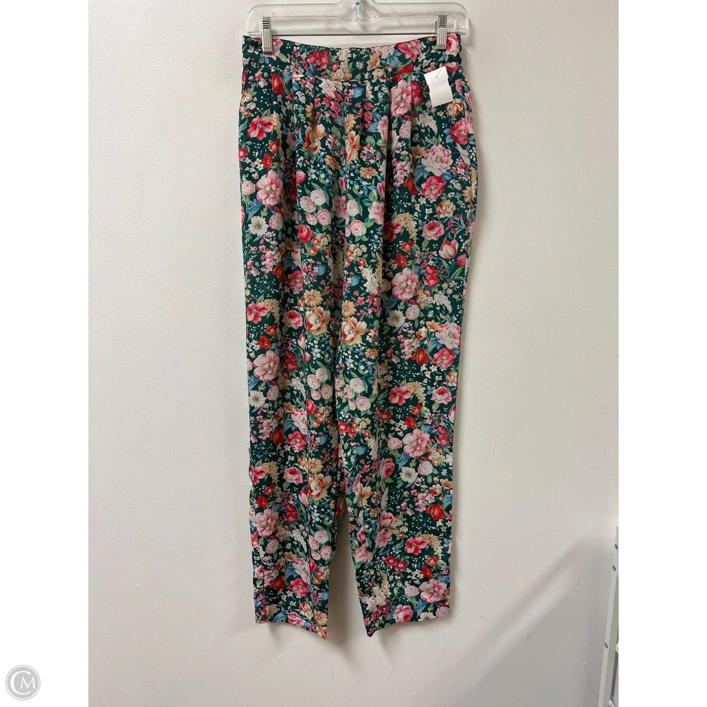Pants Wide Leg By Clothes Mentor In Floral Print, Size: 4