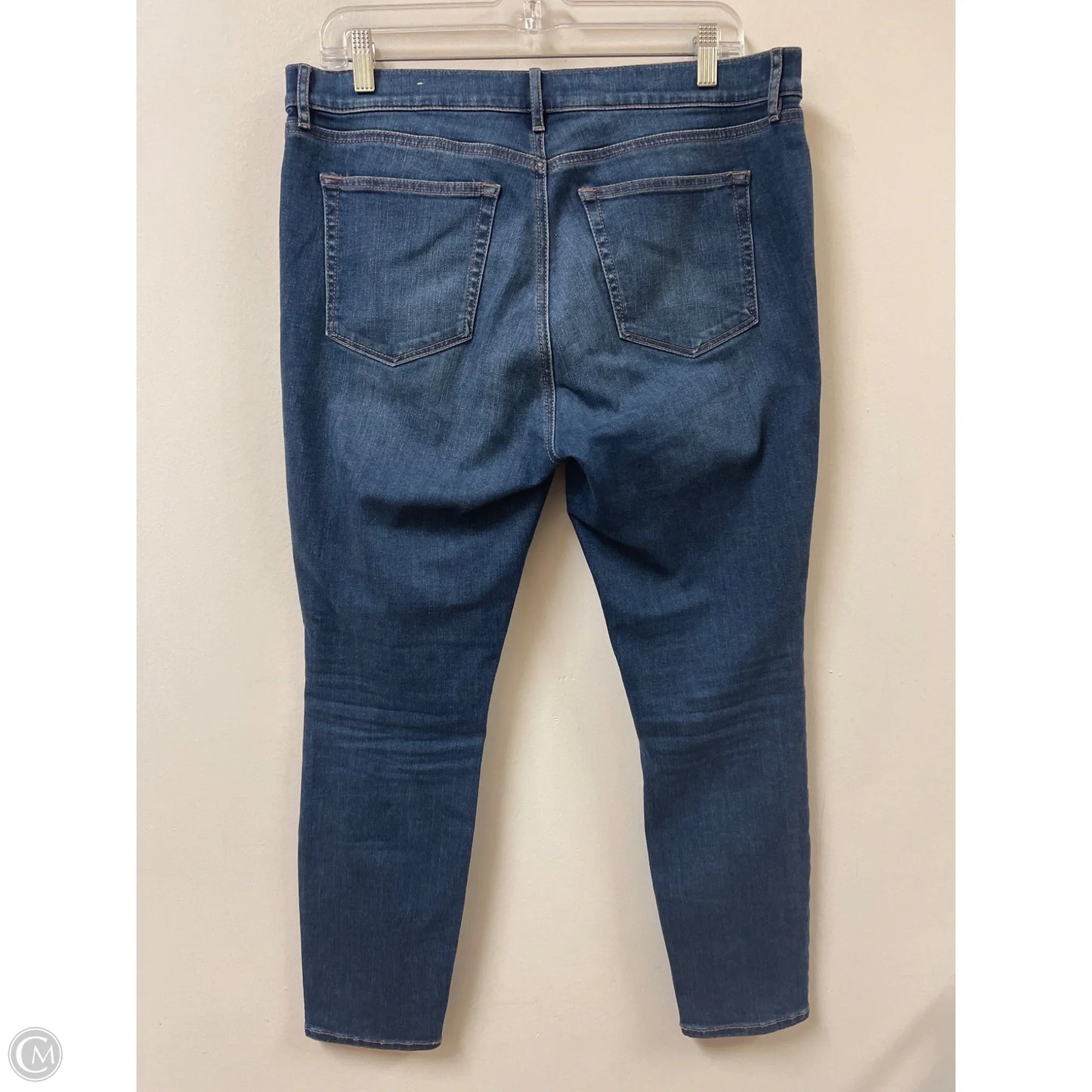Jeans Skinny By Loft In Blue Denim, Size: 12p