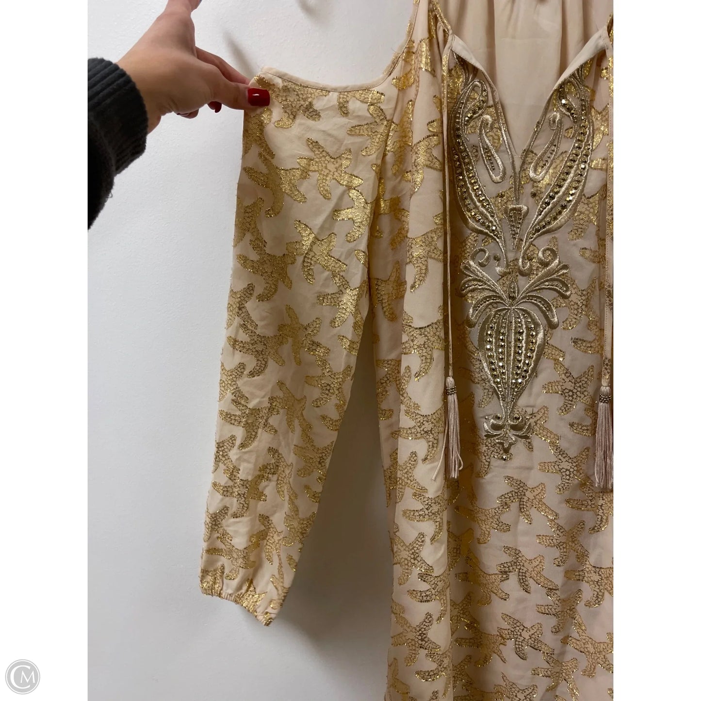 Dress Designer By Lilly Pulitzer In Gold, Size: Xs