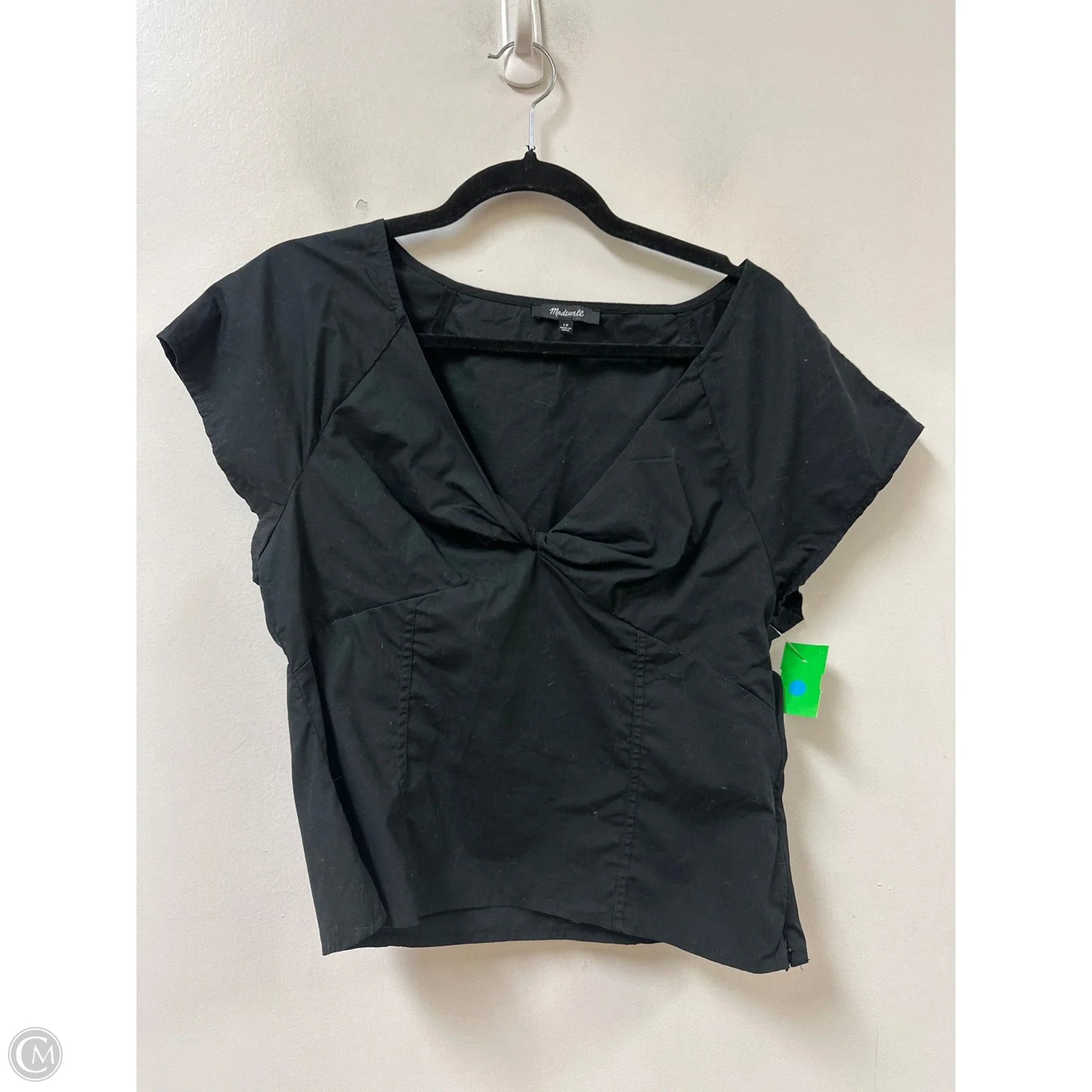 Top Short Sleeve By Madewell In Black, Size: M