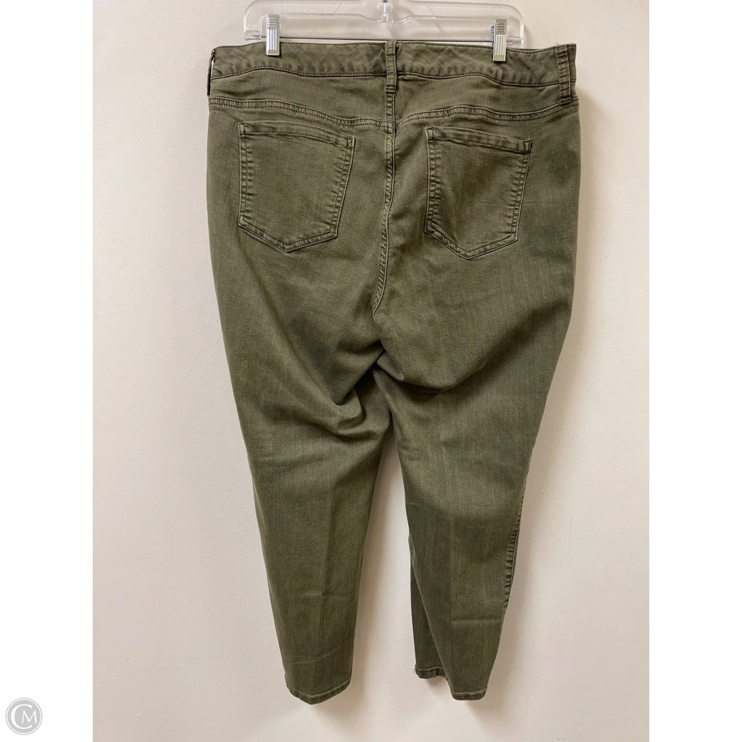Jeans Skinny By Torrid In Green Denim, Size: 18