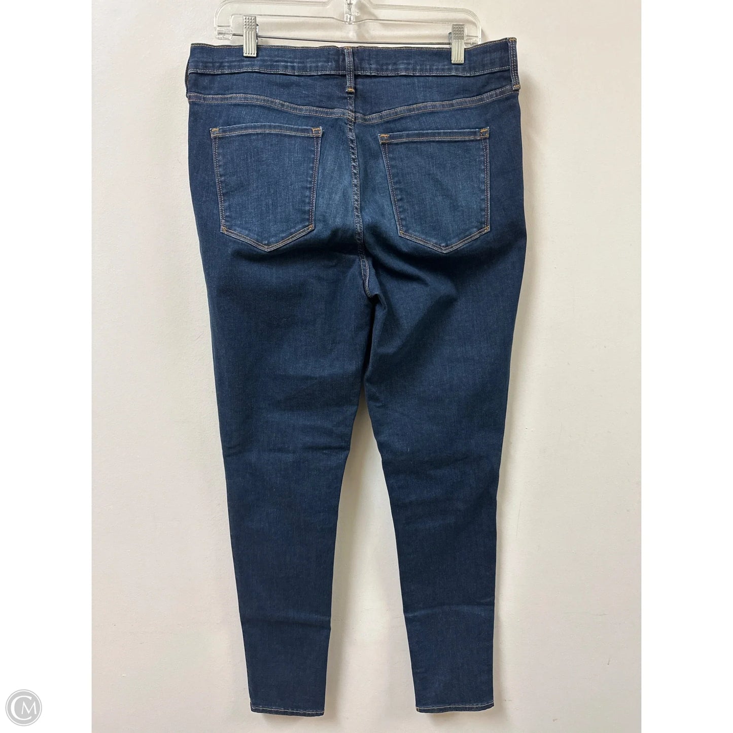 Jeans Skinny By Gap In Blue Denim, Size: 16