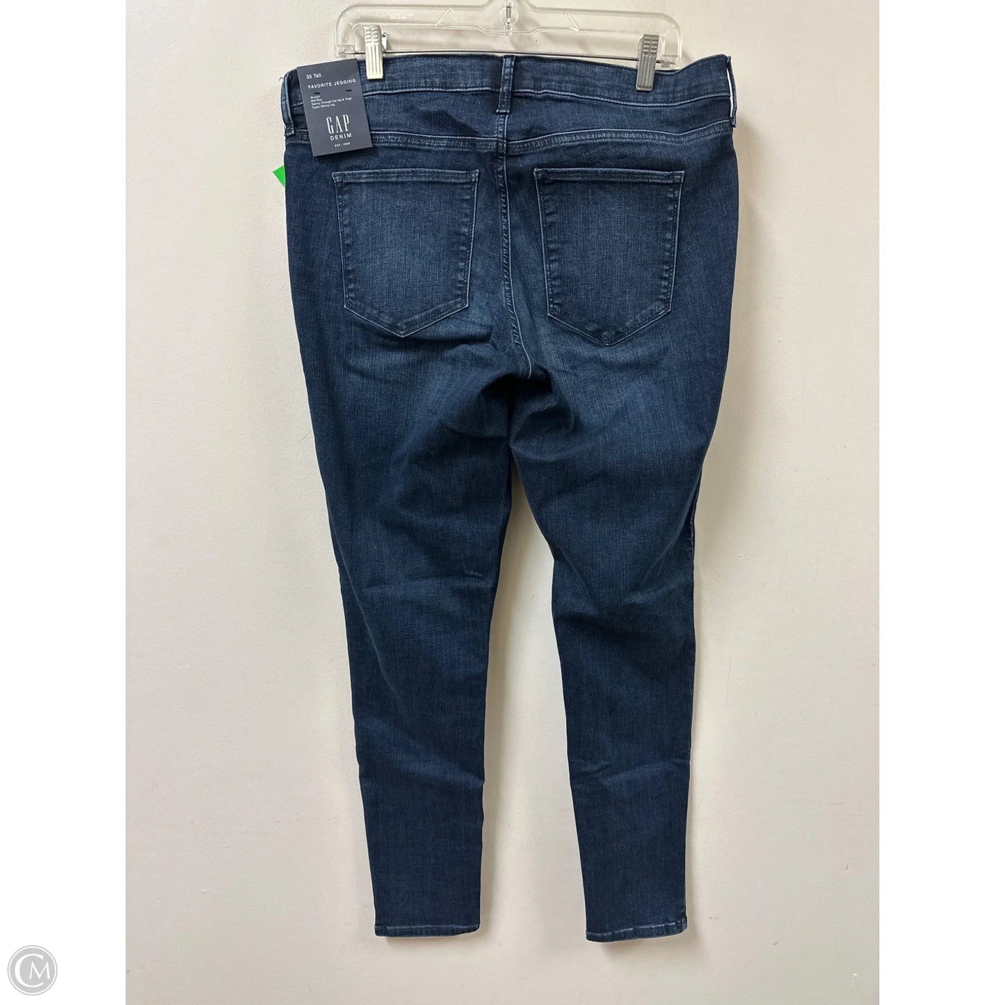 Jeans Skinny By Gap In Blue Denim, Size: 16