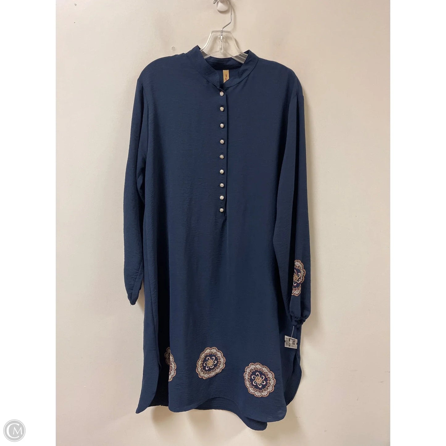 Dress Casual Midi By Clothes Mentor In Navy, Size: Xl