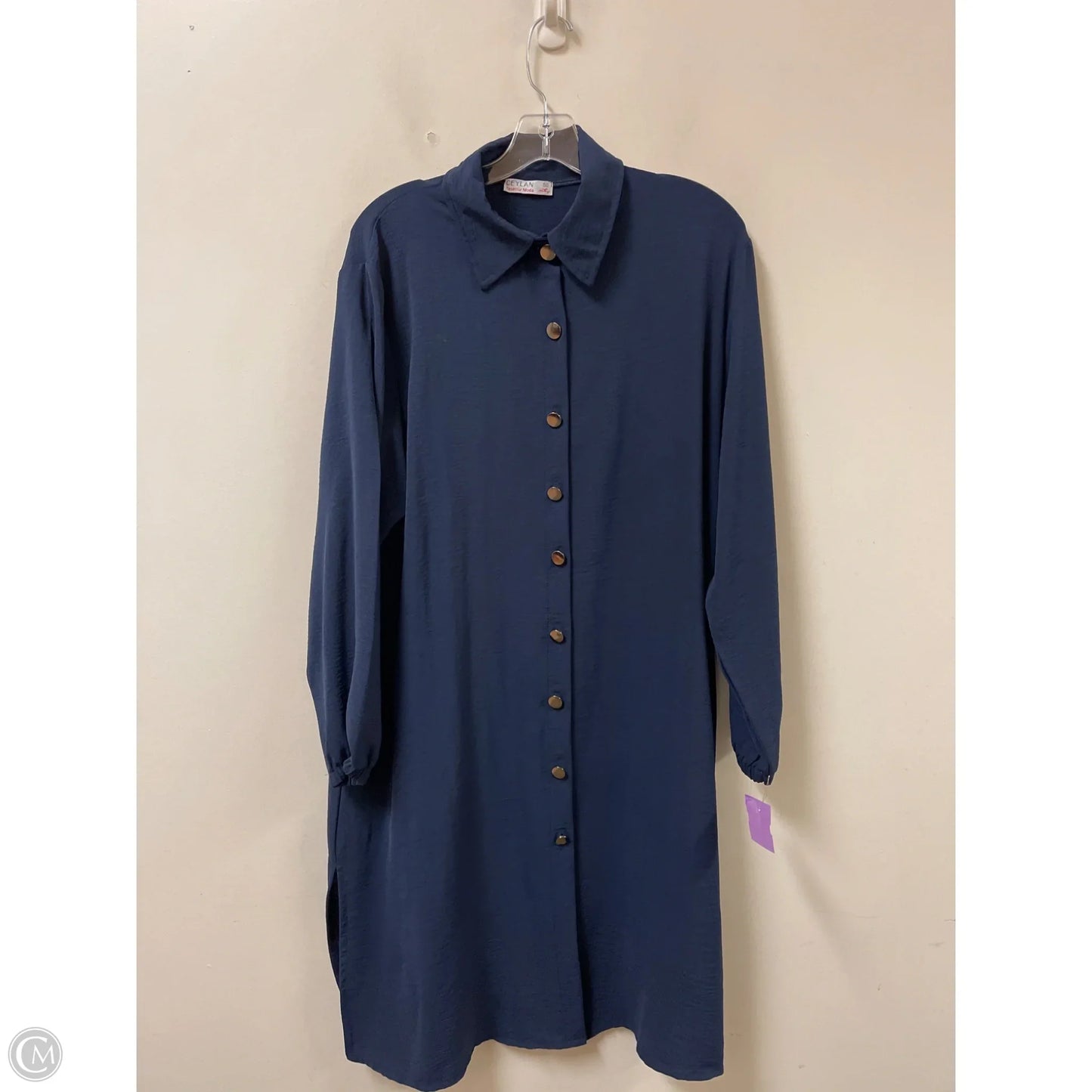 Dress Casual Midi By Clothes Mentor In Navy, Size: Xl