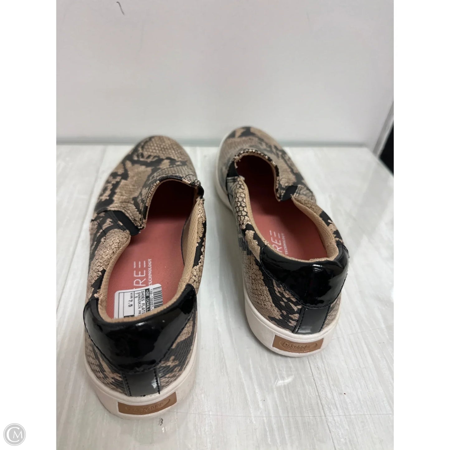 Shoes Flats By Dr Scholls In Snakeskin Print, Size: 7.5