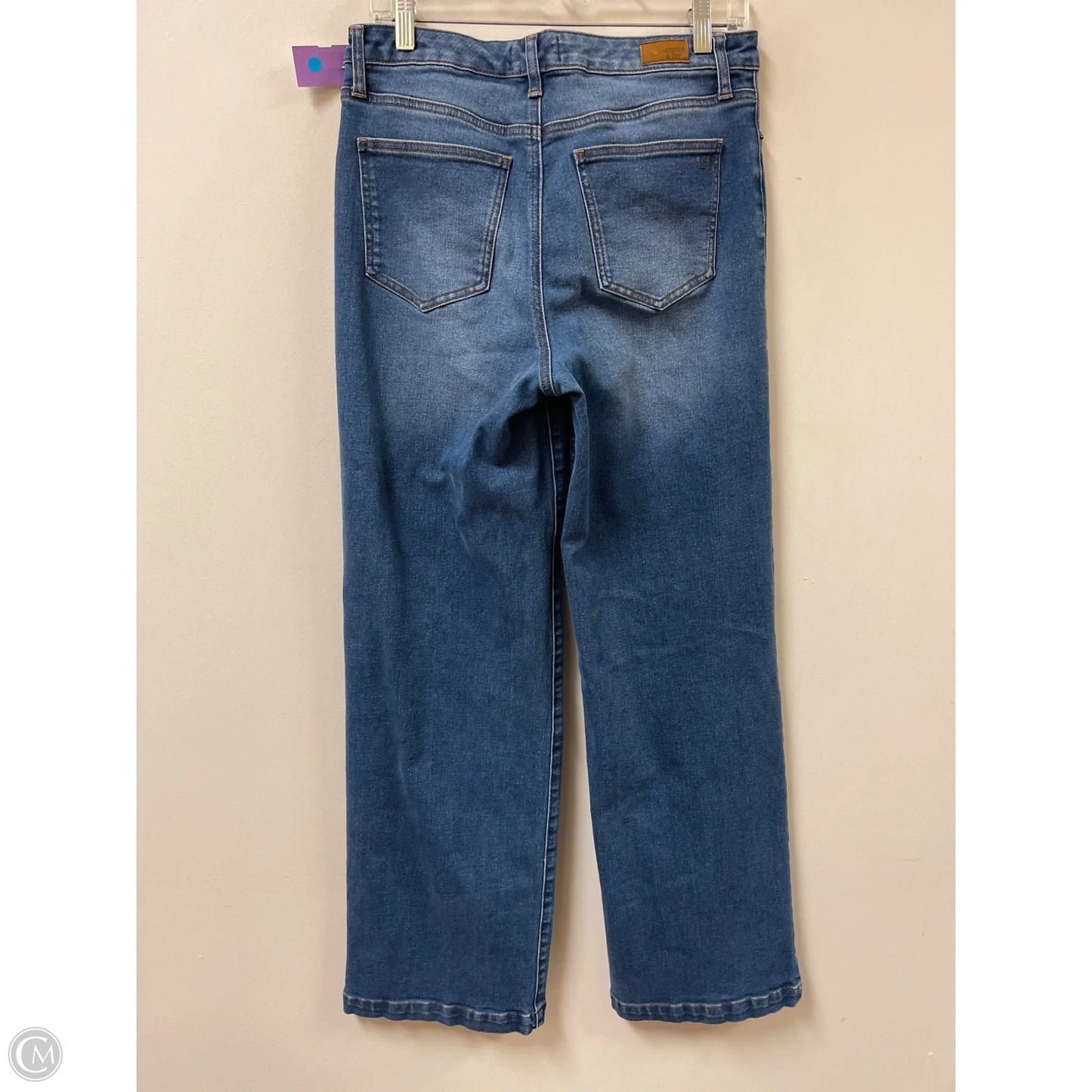 Jeans Flared By Crown And Ivy In Blue Denim, Size: 8