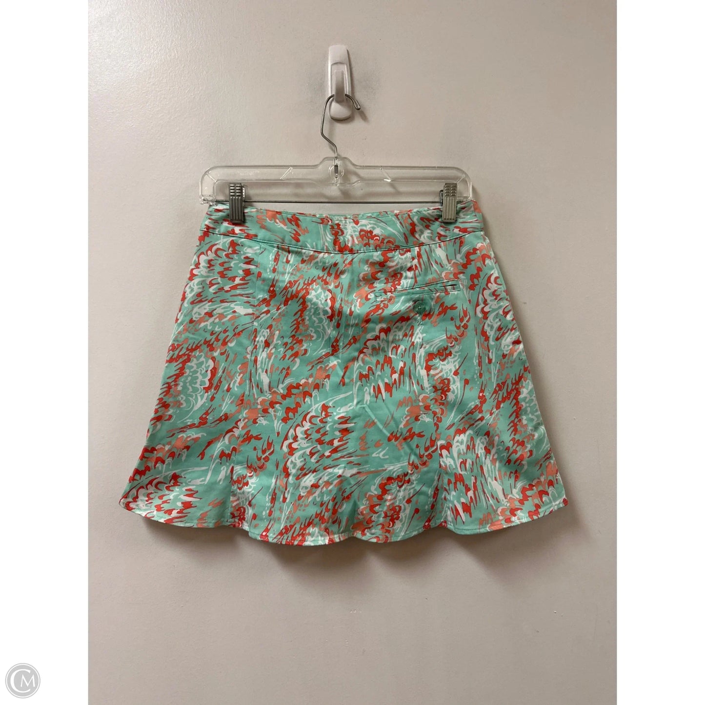 Skort By Lady Hagen In Green & Orange, Size: 2