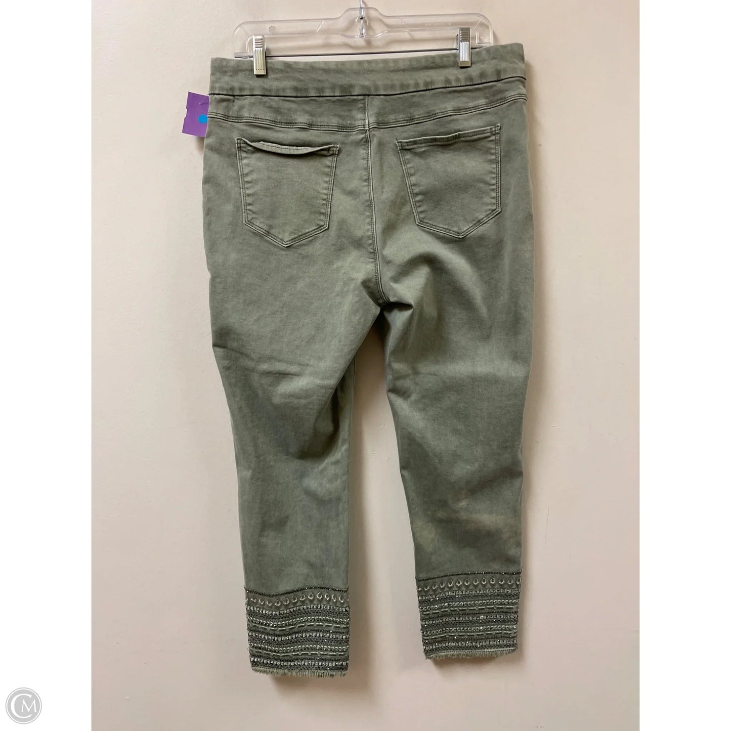 Jeans Skinny By Clothes Mentor In Green Denim, Size: 12