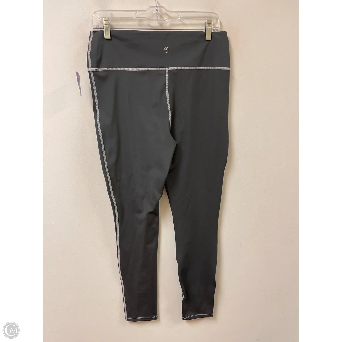 Athletic Leggings By Just Fab In Grey, Size: Xl
