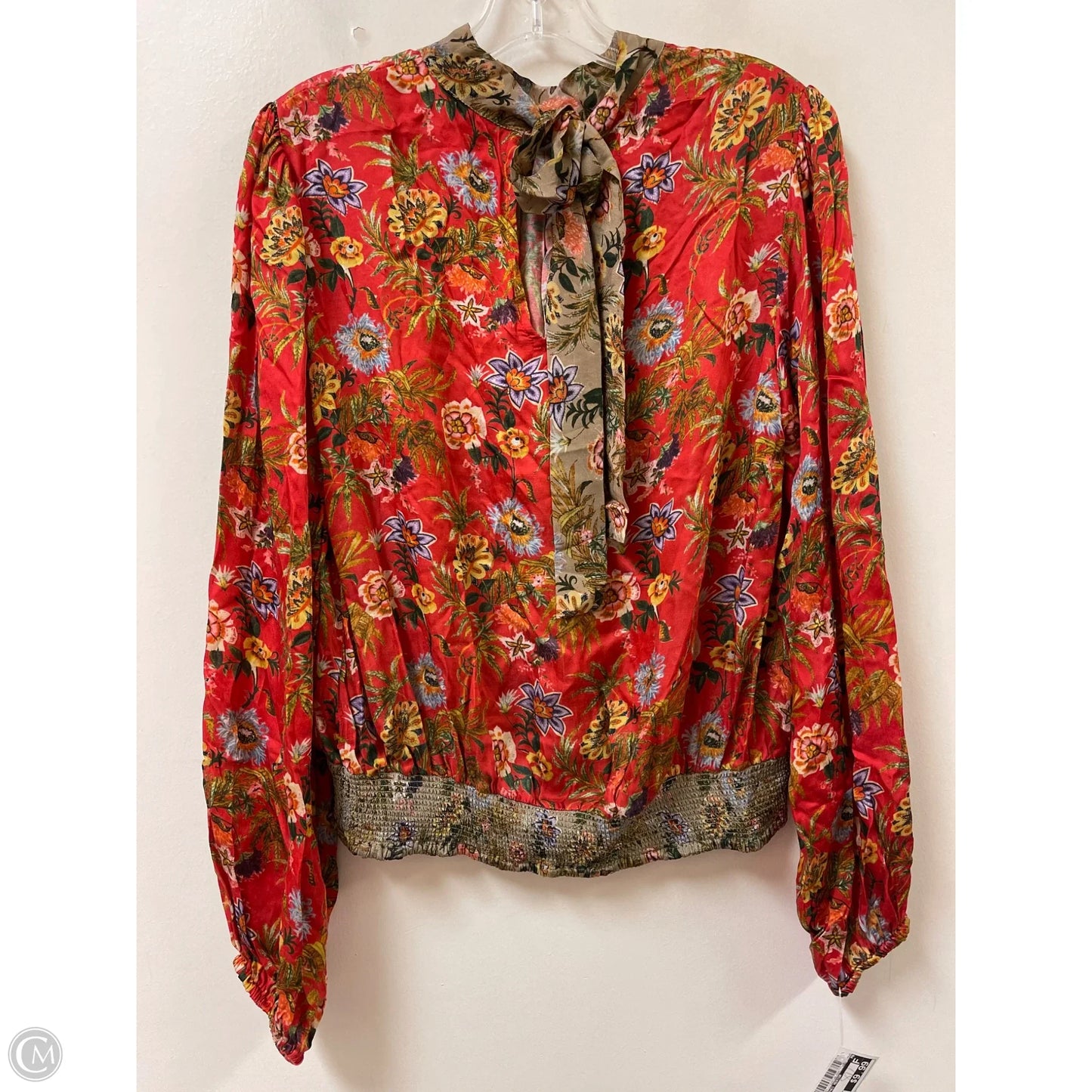 Top Long Sleeve By Clothes Mentor In Red, Size: S