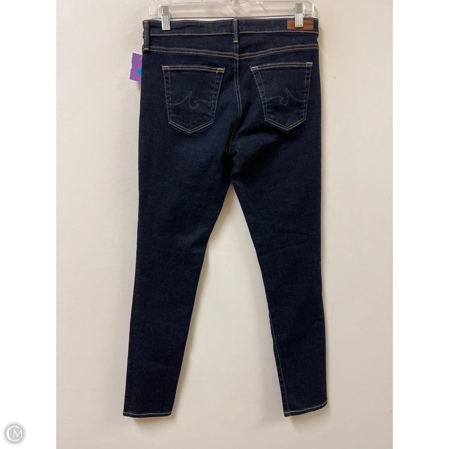 Jeans Skinny By Adriano Goldschmied In Blue Denim, Size: 8
