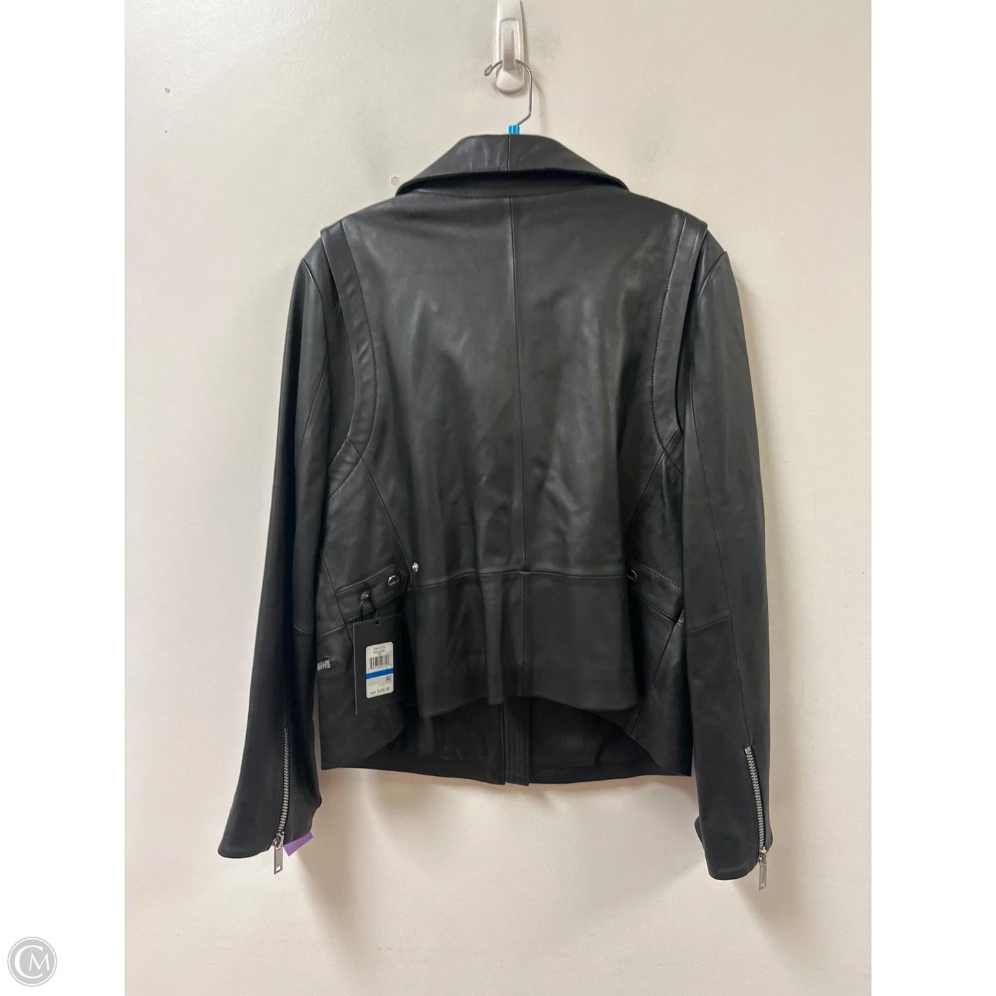 Jacket Moto By Dkny In Black, Size: Xl