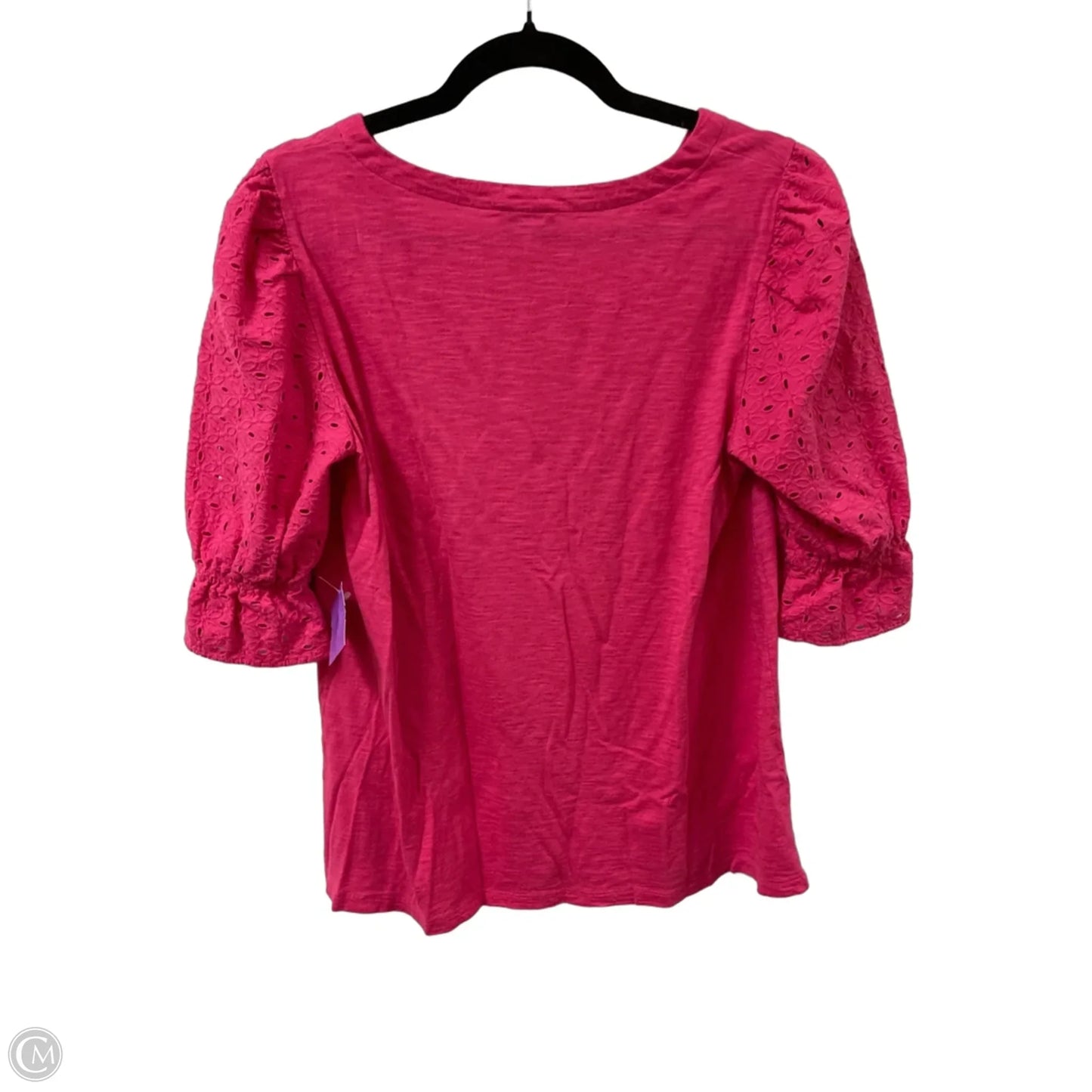 Top Short Sleeve By Wonderly In Pink, Size: M