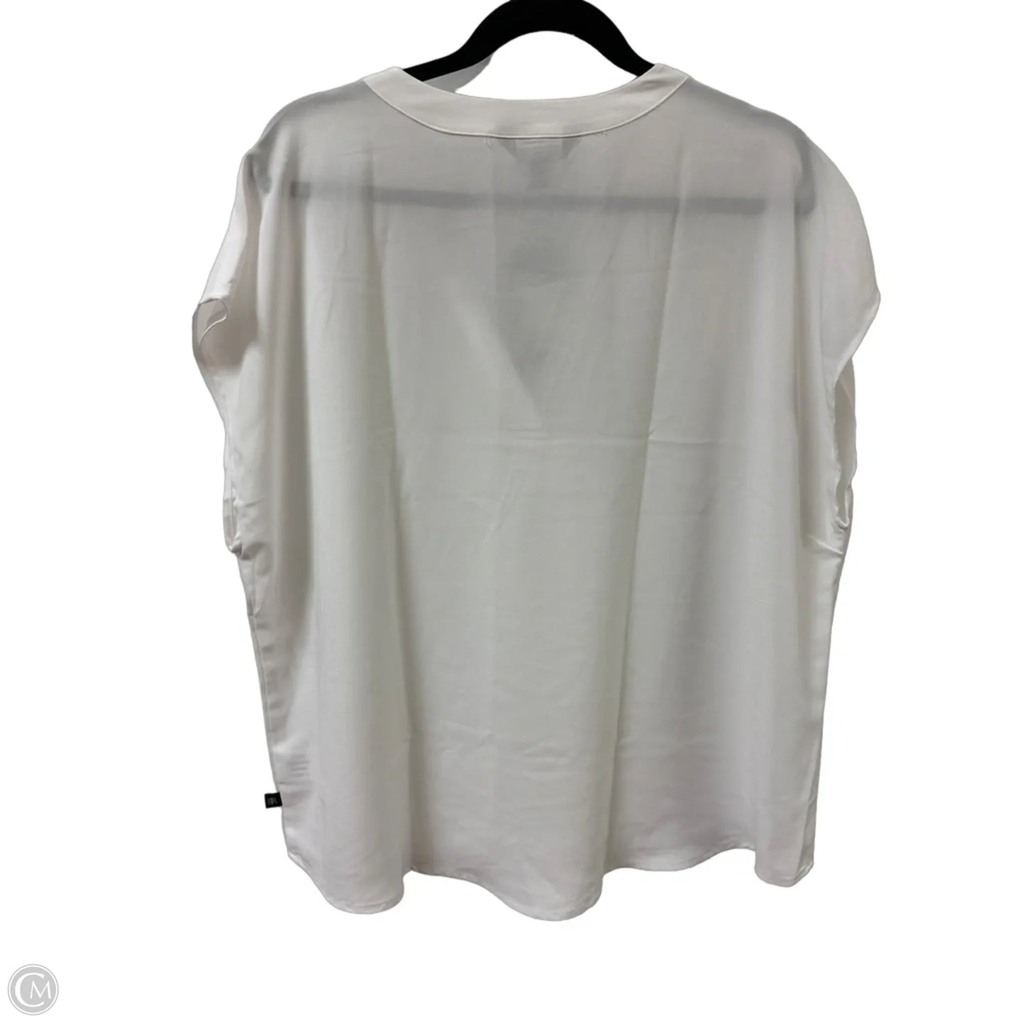 Top Short Sleeve By Banana Republic In White, Size: Xl