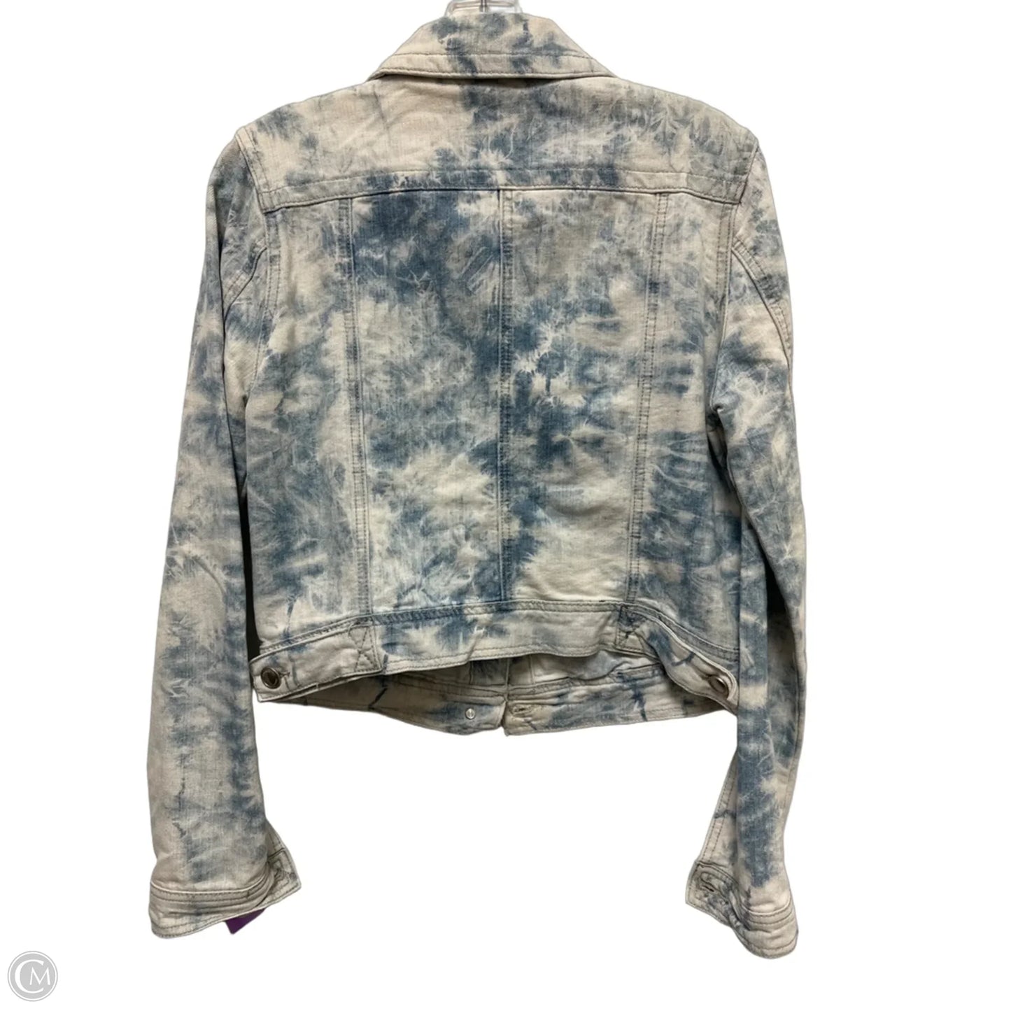 Jacket Denim By Jou Jou In Blue & White, Size: M