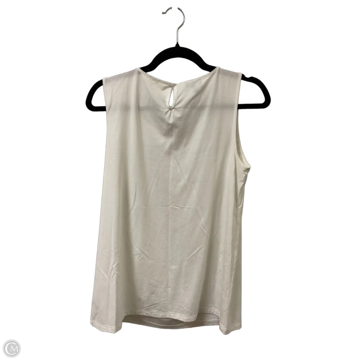 Top Sleeveless By Talbots In White, Size: S
