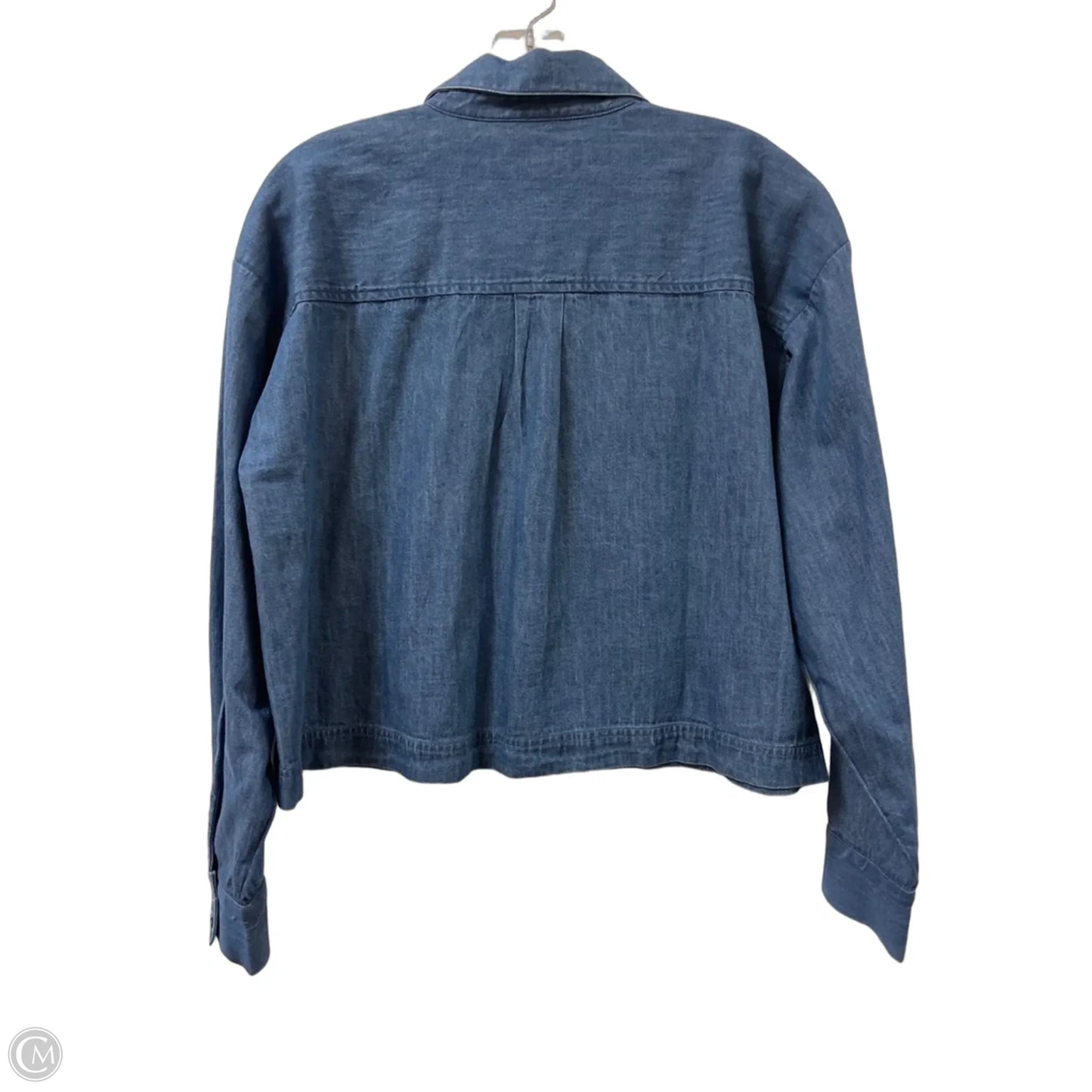 Blouse Long Sleeve By Loft In Blue, Size: S