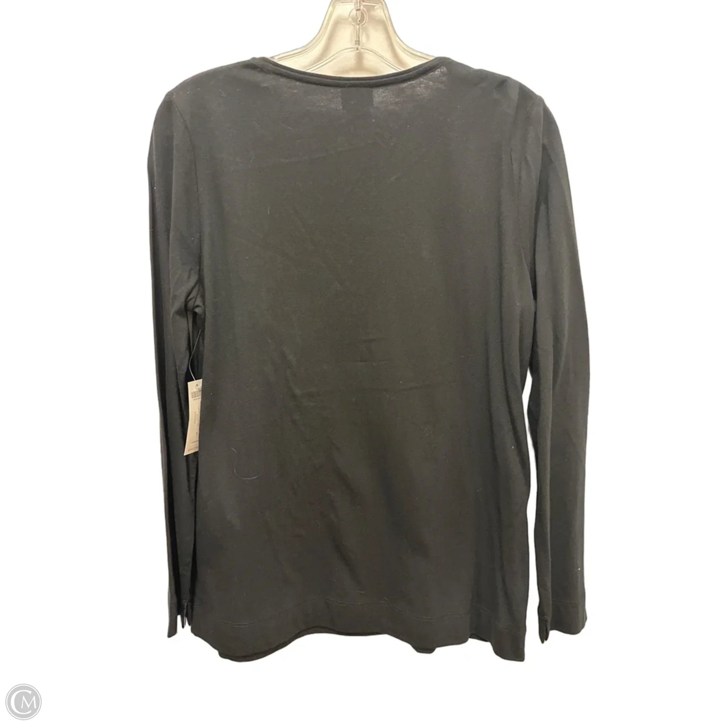 Top Long Sleeve By Chicos In Black, Size: M