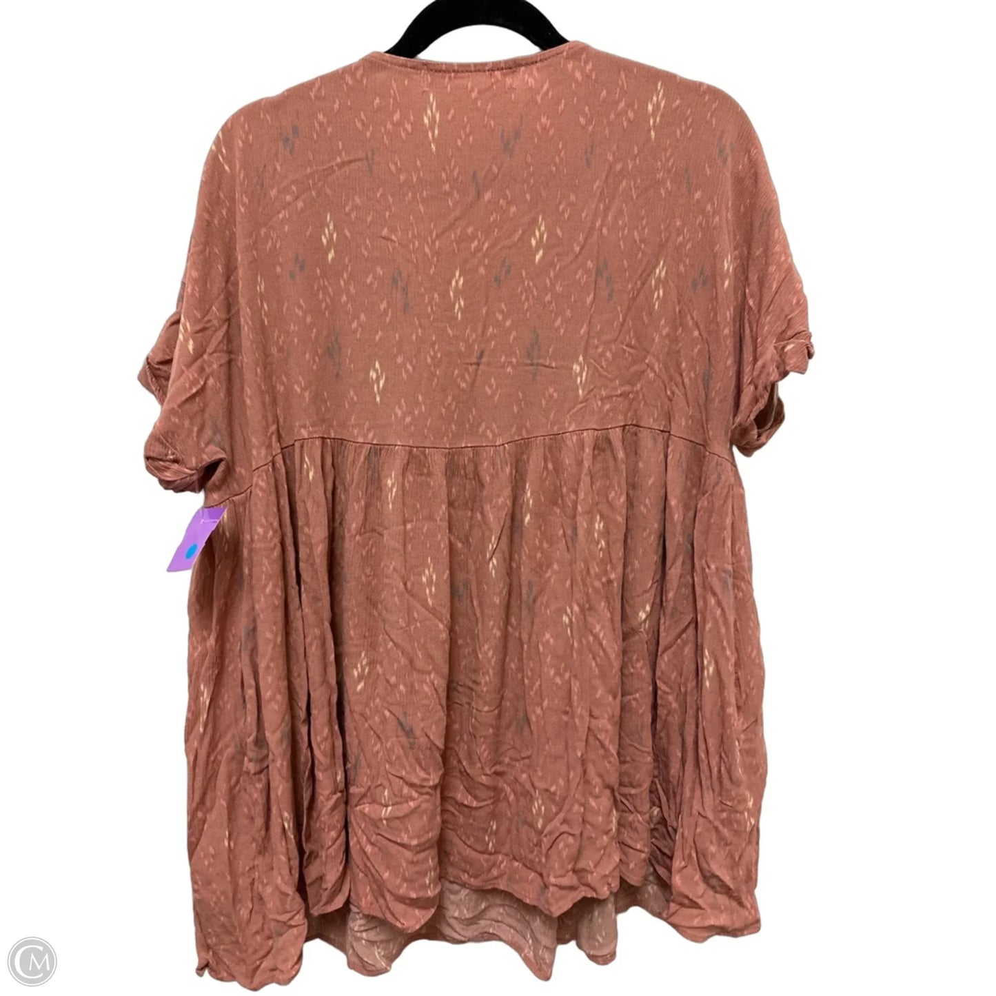 Tunic Short Sleeve By Impeccable Pig In Pink, Size: M