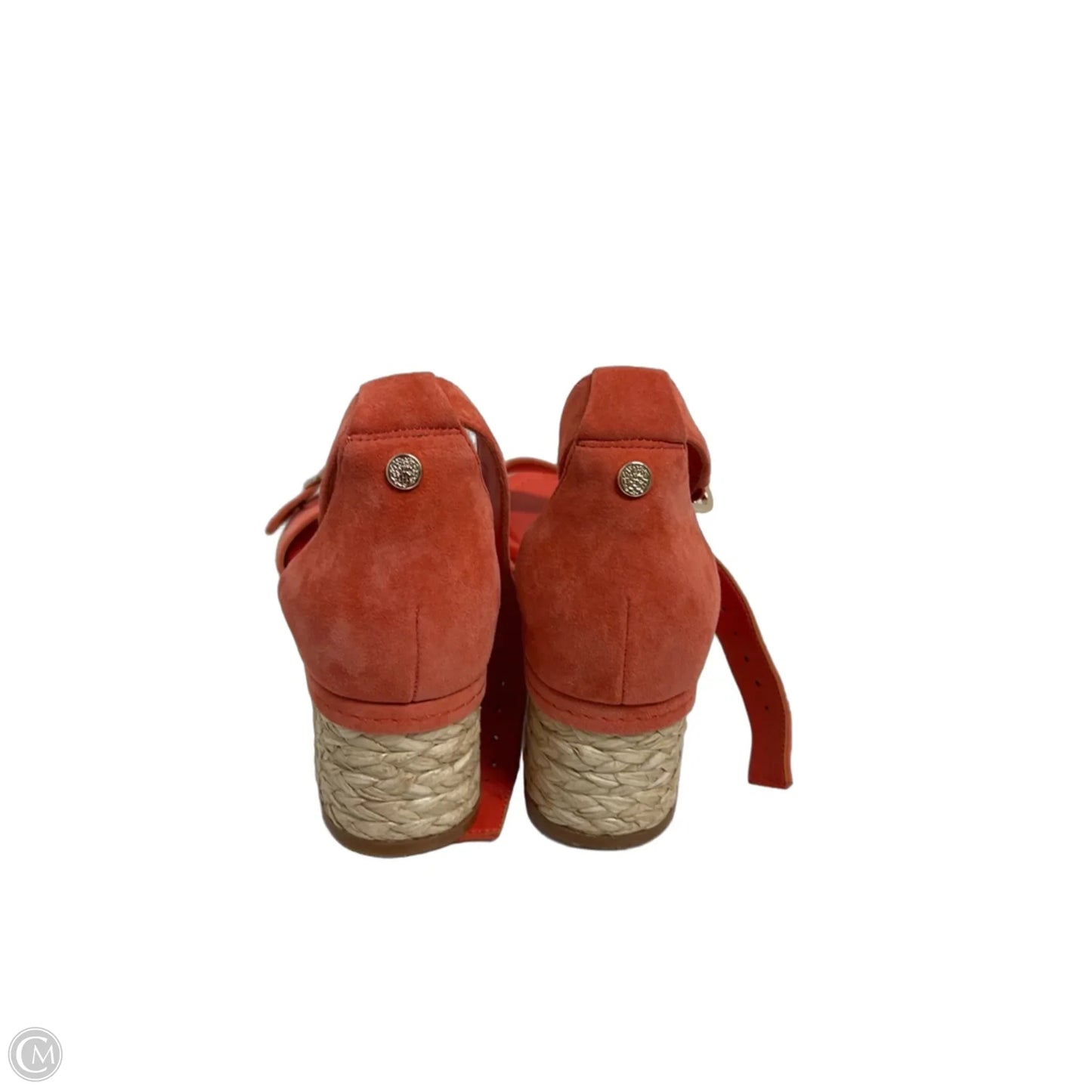Sandals Heels Block By Vince Camuto In Orange, Size: 8