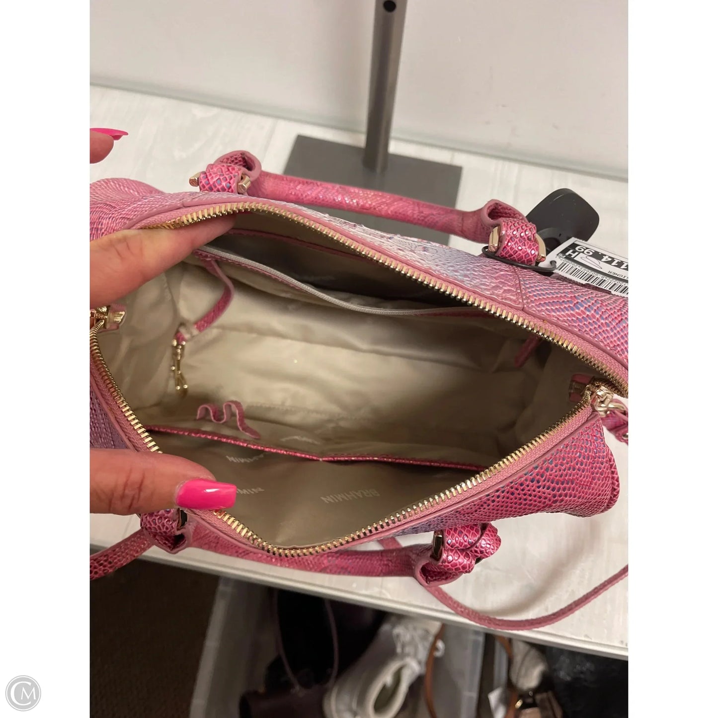 Handbag Designer By Brahmin, Size: Medium