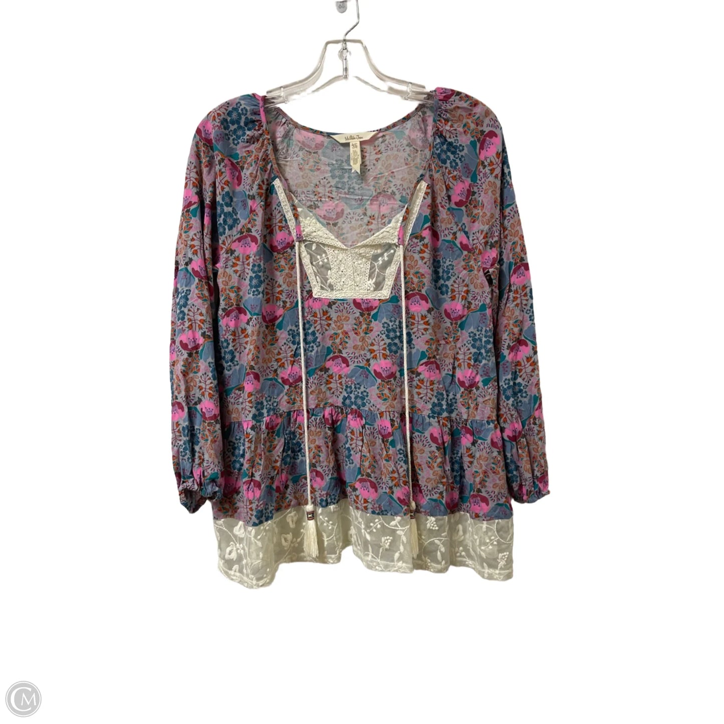 Top Long Sleeve By Matilda Jane In Floral Print, Size: Xs
