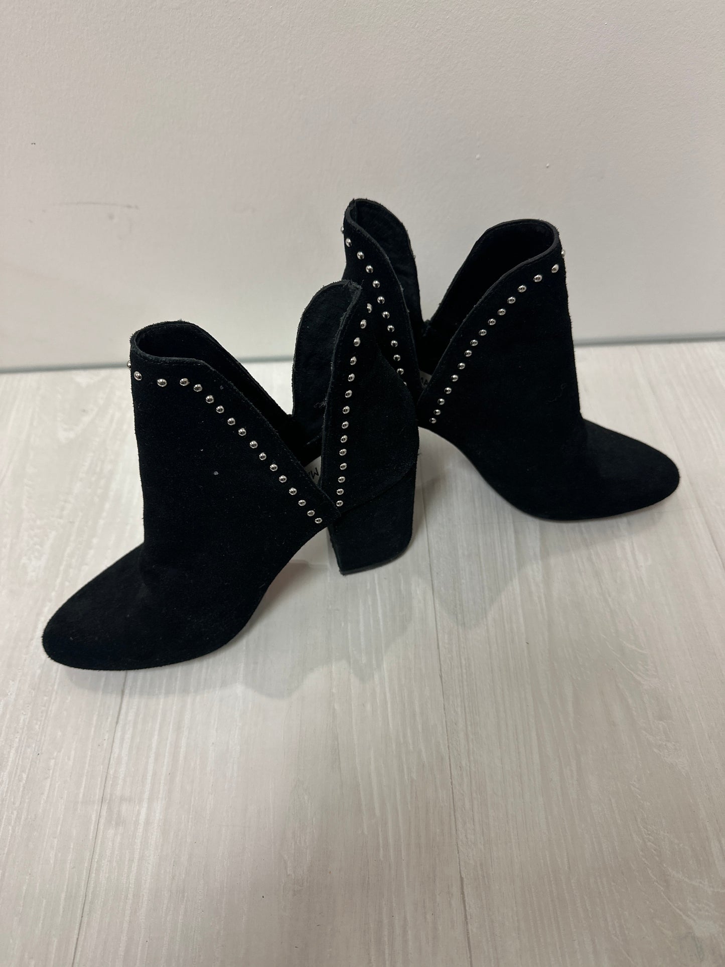 Boots Ankle Heels By Steve Madden In Black, Size: 6