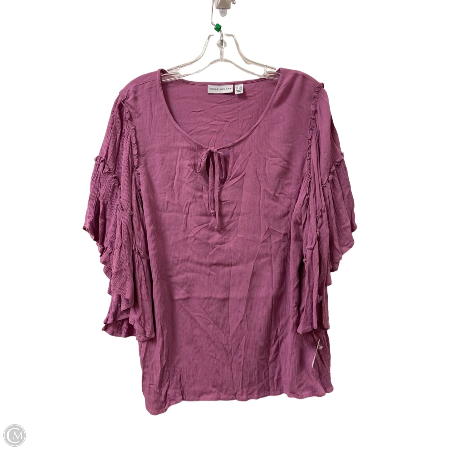 Top Long Sleeve By Susan Graver In Purple, Size: Lp