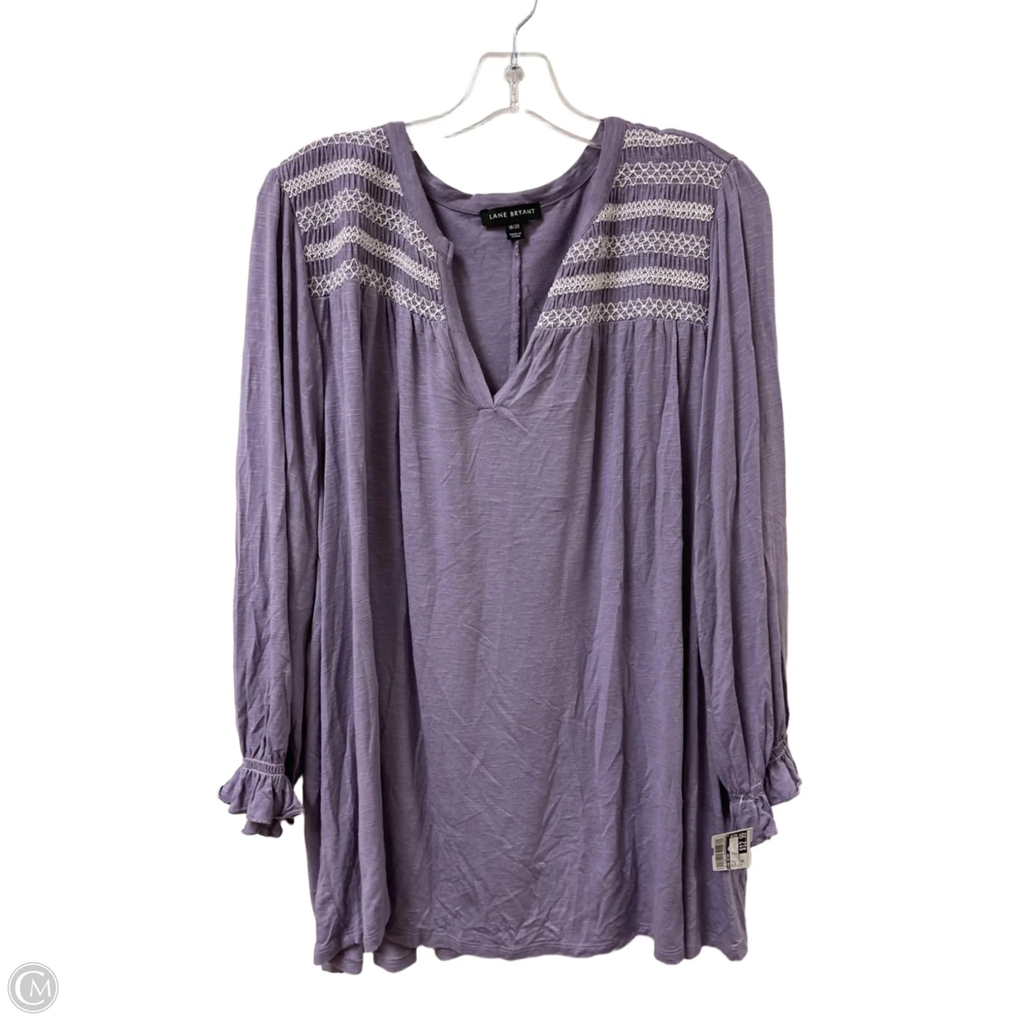 Top Long Sleeve By Lane Bryant In Purple, Size: 2x