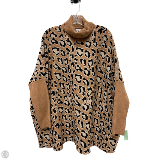 Sweater By Chicos In Animal Print, Size: L