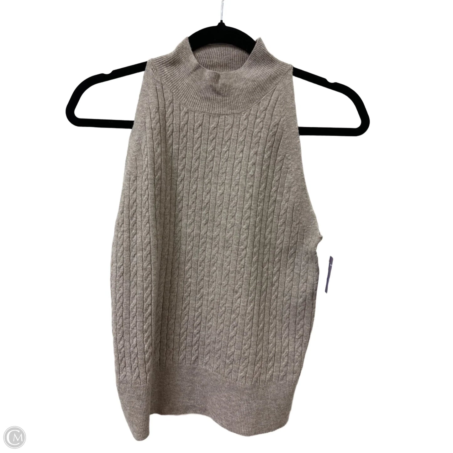 Vest Sweater By A New Day In Brown, Size: S