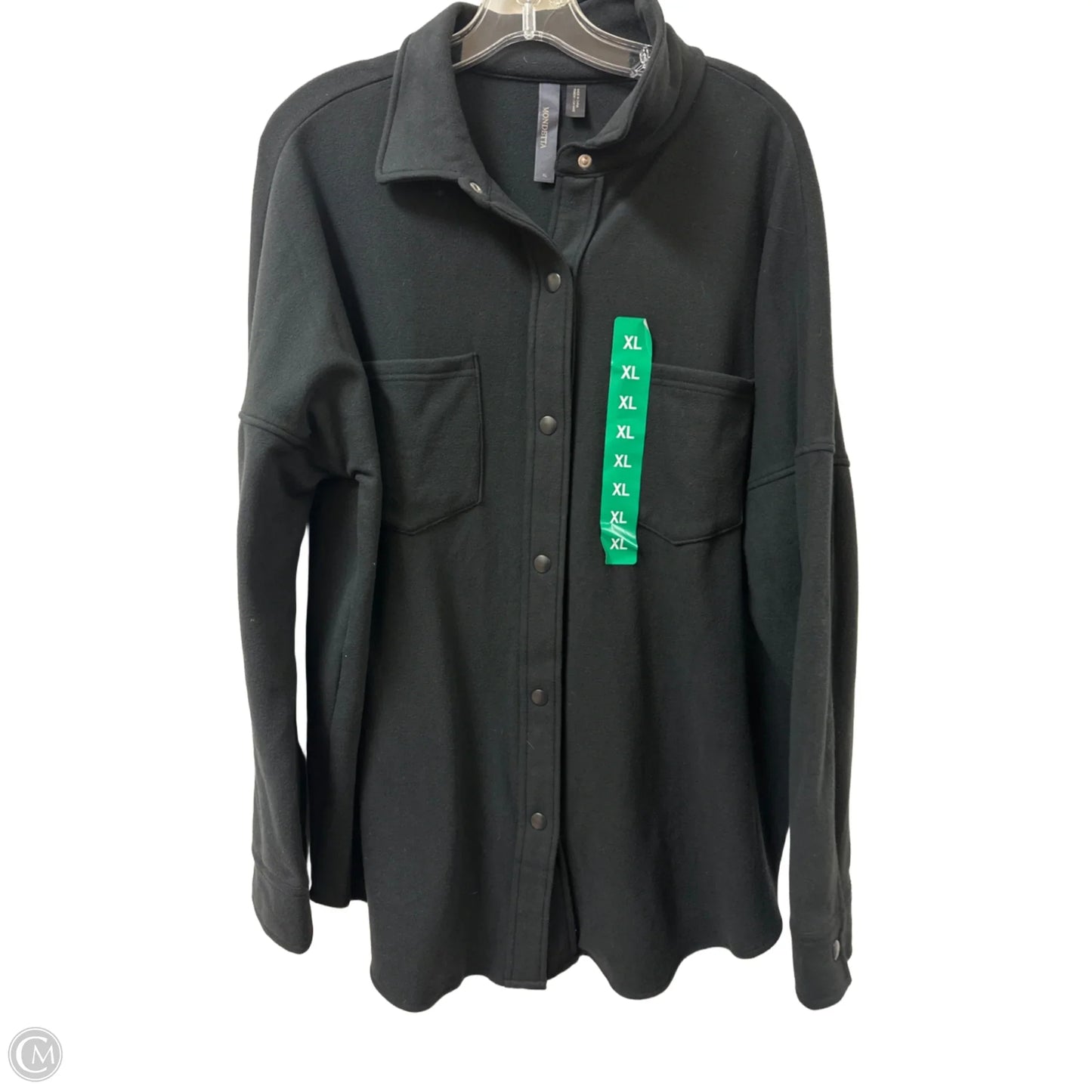 Jacket Shirt By Mondetta In Black, Size: Xl