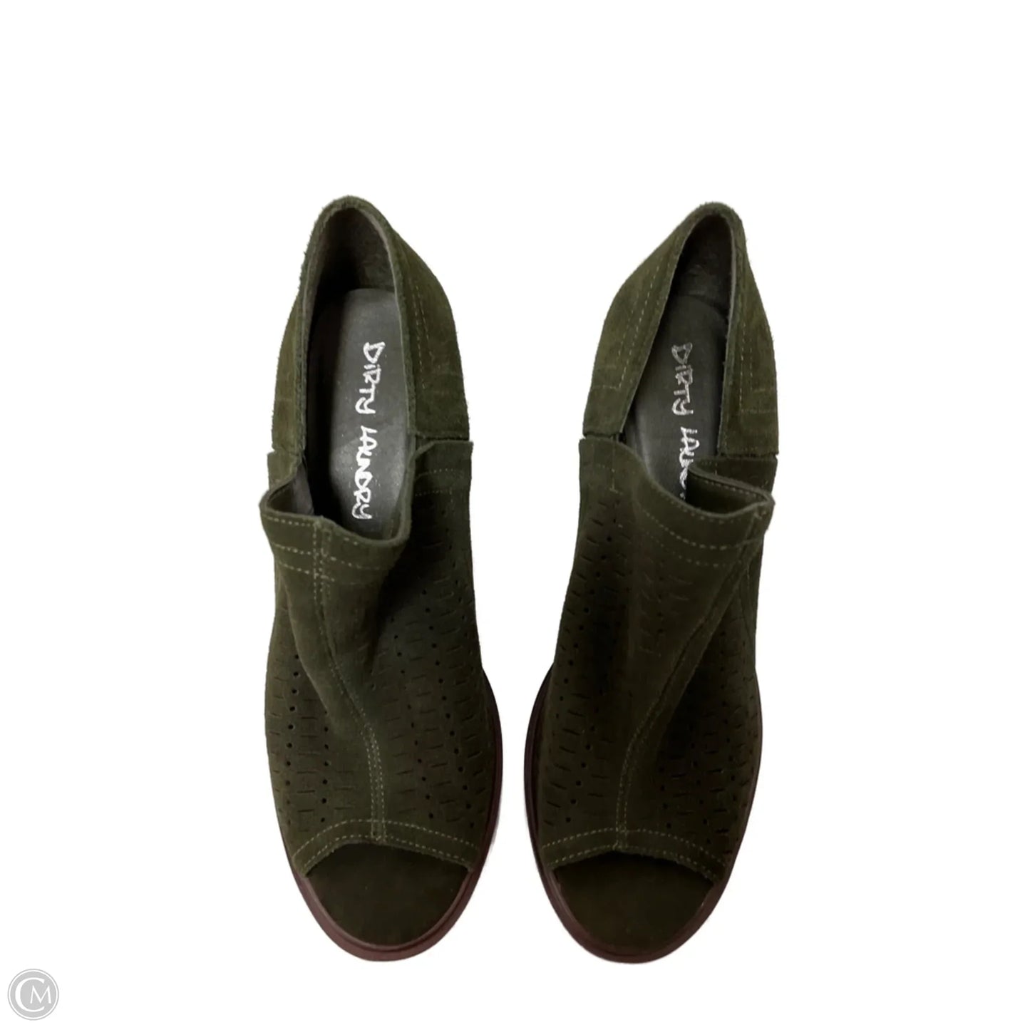 Boots Ankle Heels By Dirty Laundry In Green, Size: 9.5