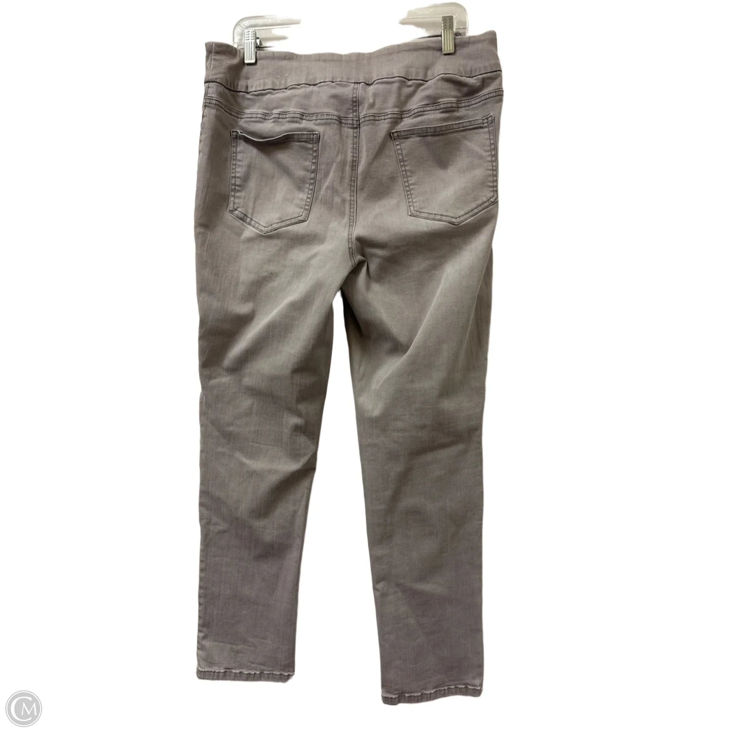 Jeans Skinny By Chicos In Grey Denim, Size: 12